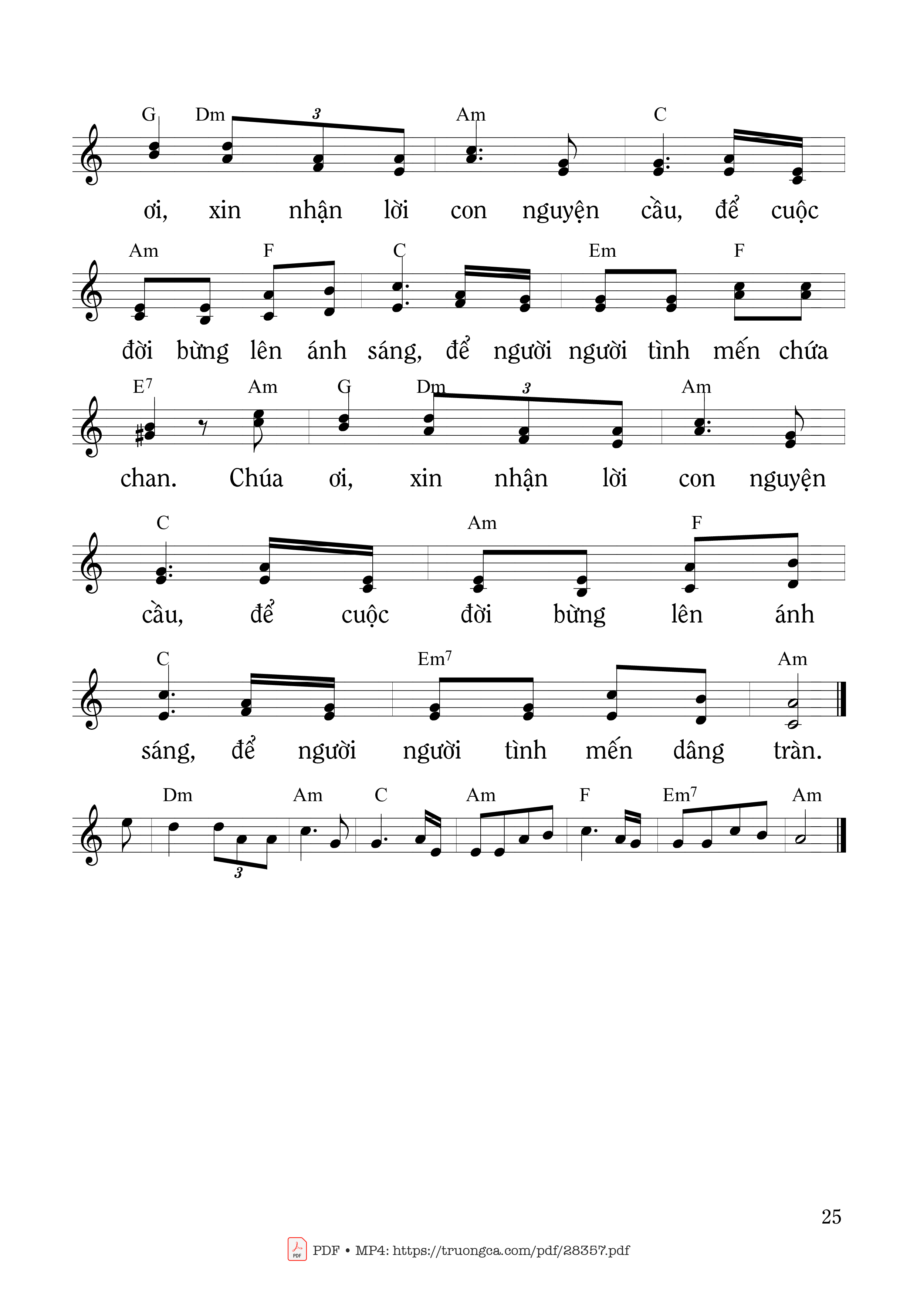Page 2 of Sheet music PDF Cúi Lạy Ngài - Mi Trầm