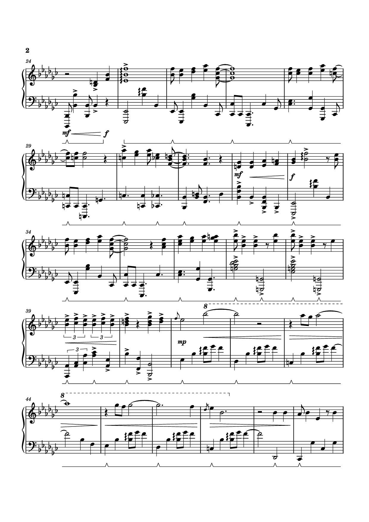 Page 2 of Sheet music PDF Piano Black Sorrow Piano - STUDIO LICO, 최용수