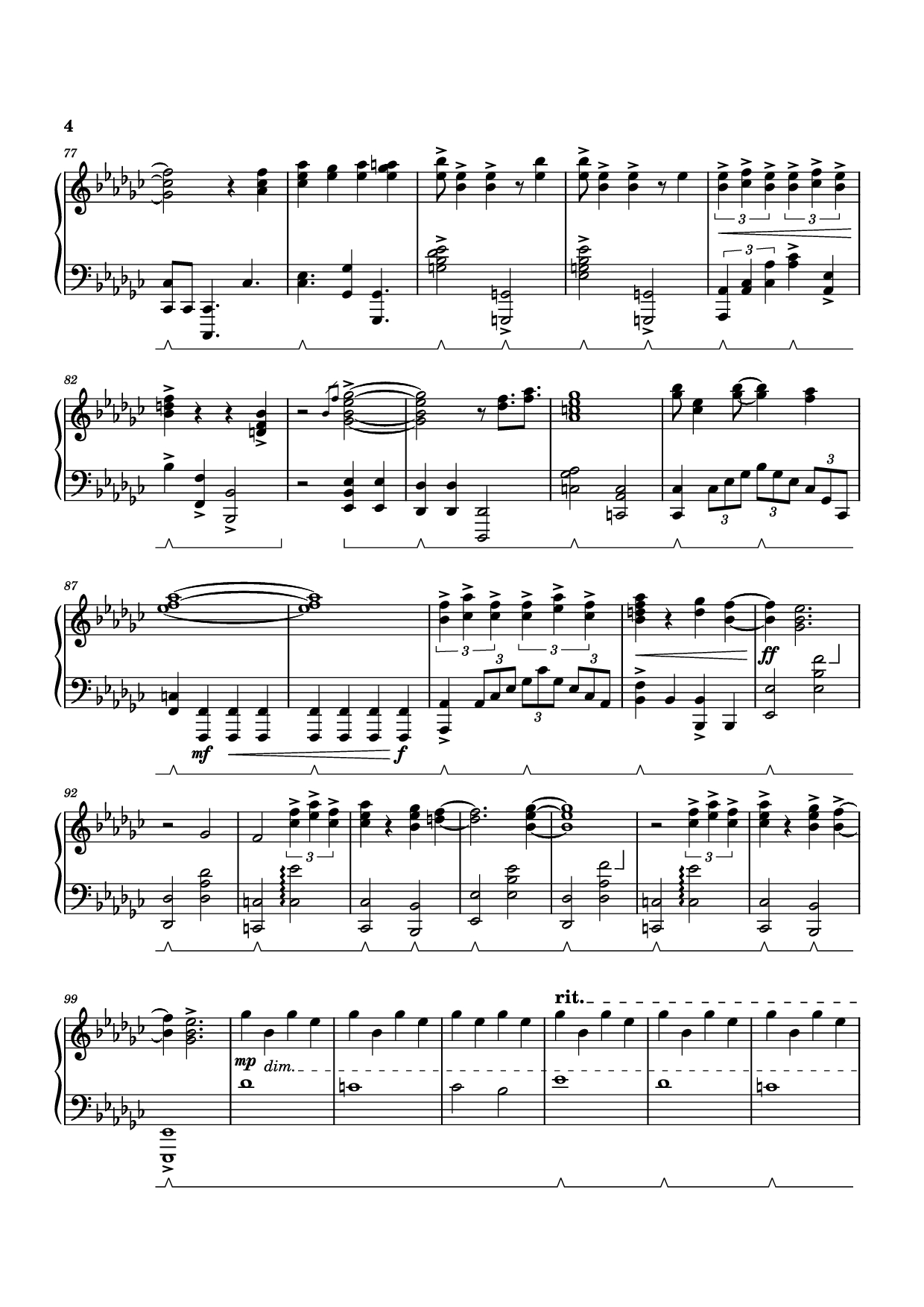 Page 4 of Sheet music PDF Piano Black Sorrow Piano - STUDIO LICO, 최용수