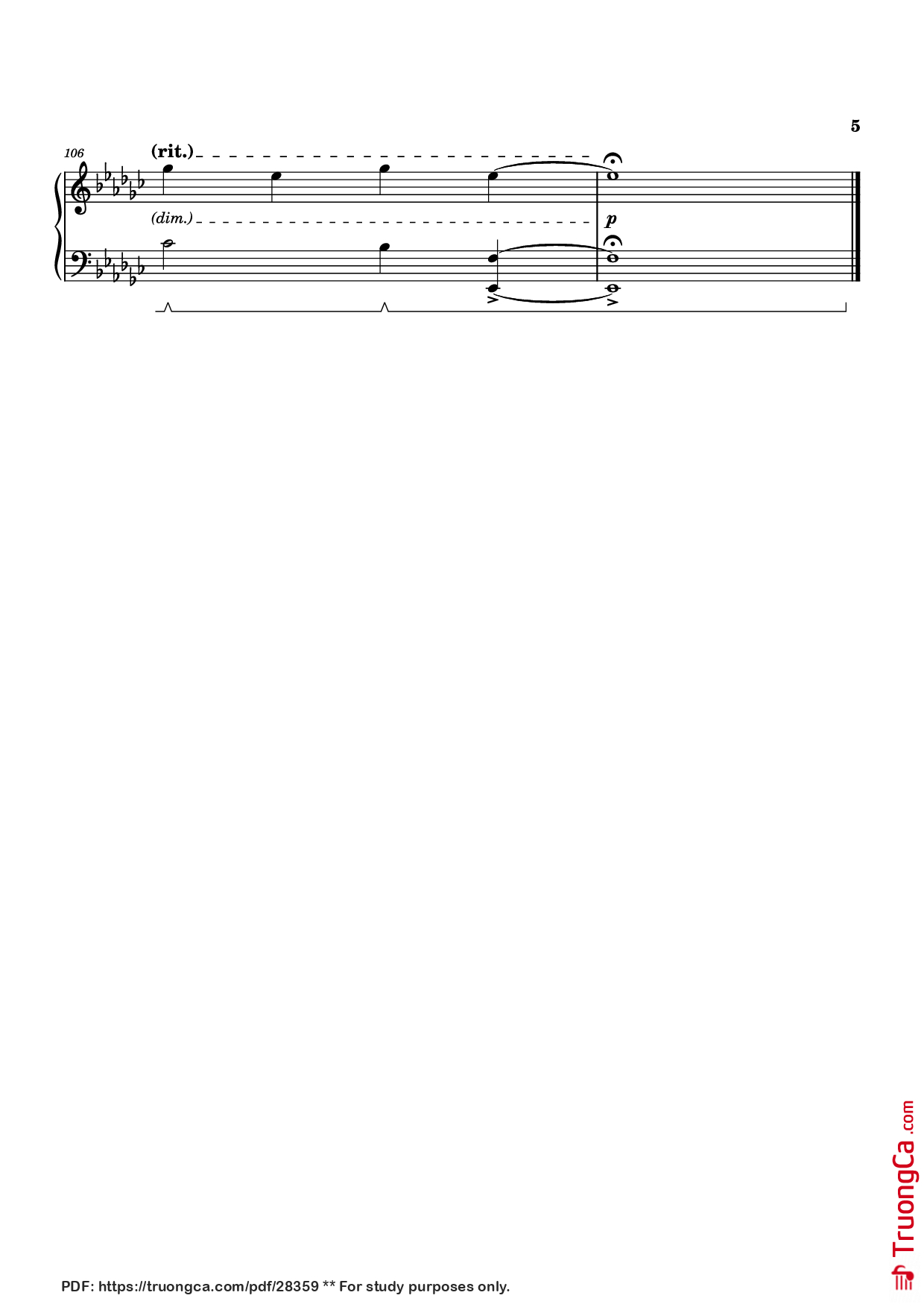 Page 5 of Sheet music PDF Piano Black Sorrow Piano - STUDIO LICO, 최용수