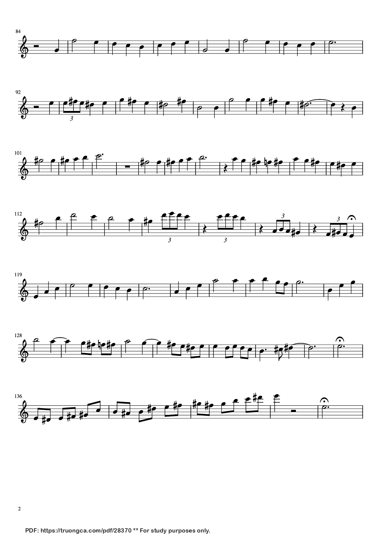 Page 2 of Sheet music PDF Merry Go Round of Life Clarinet Solo - Joe Hisaishi Arranged by Kent Kawamura