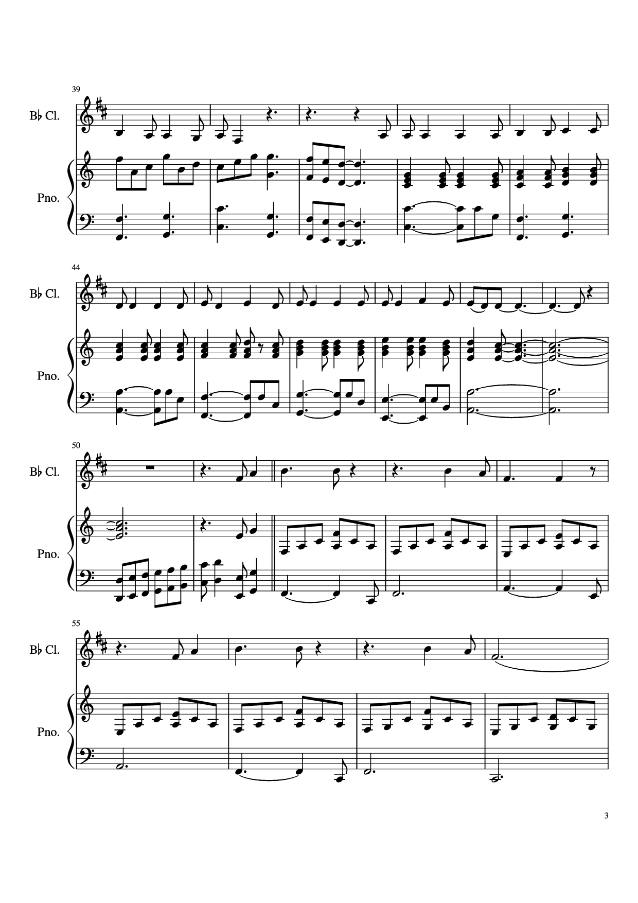 Page 3 of Sheet music PDF Piano Hallelujah Piano - Leonard Cohen