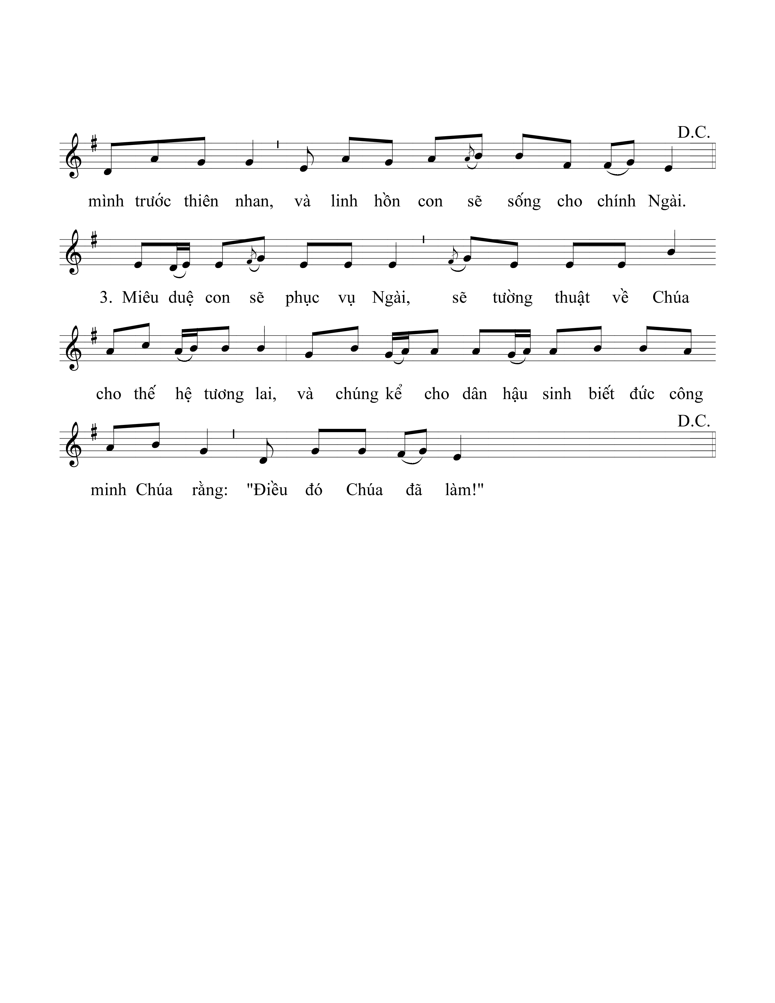 Page 2 of Sheet music PDF Thánh Vịnh 21, Chúa Nhật 5B Phục Sinh - Đỗ Vy Hạ