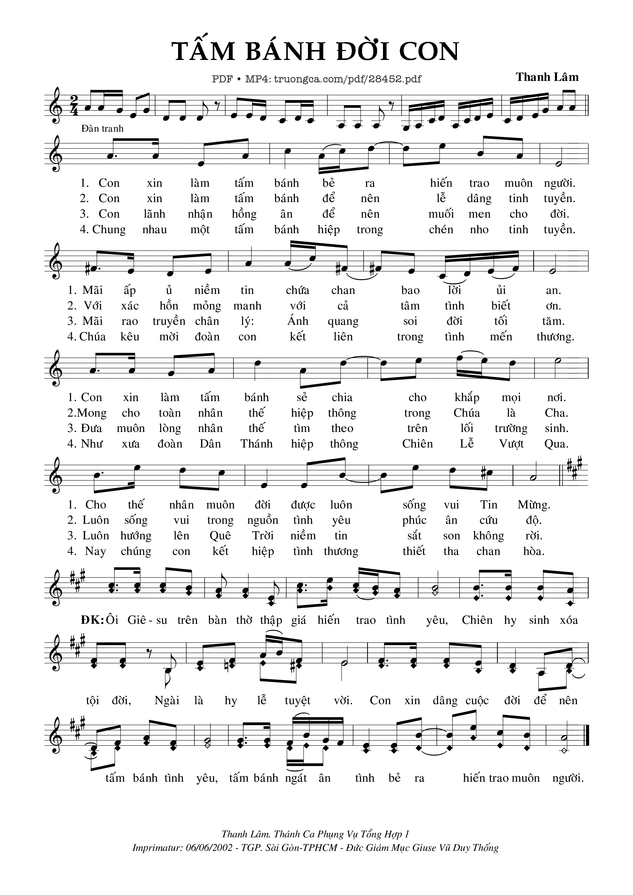 Tấm Bánh Đời Con