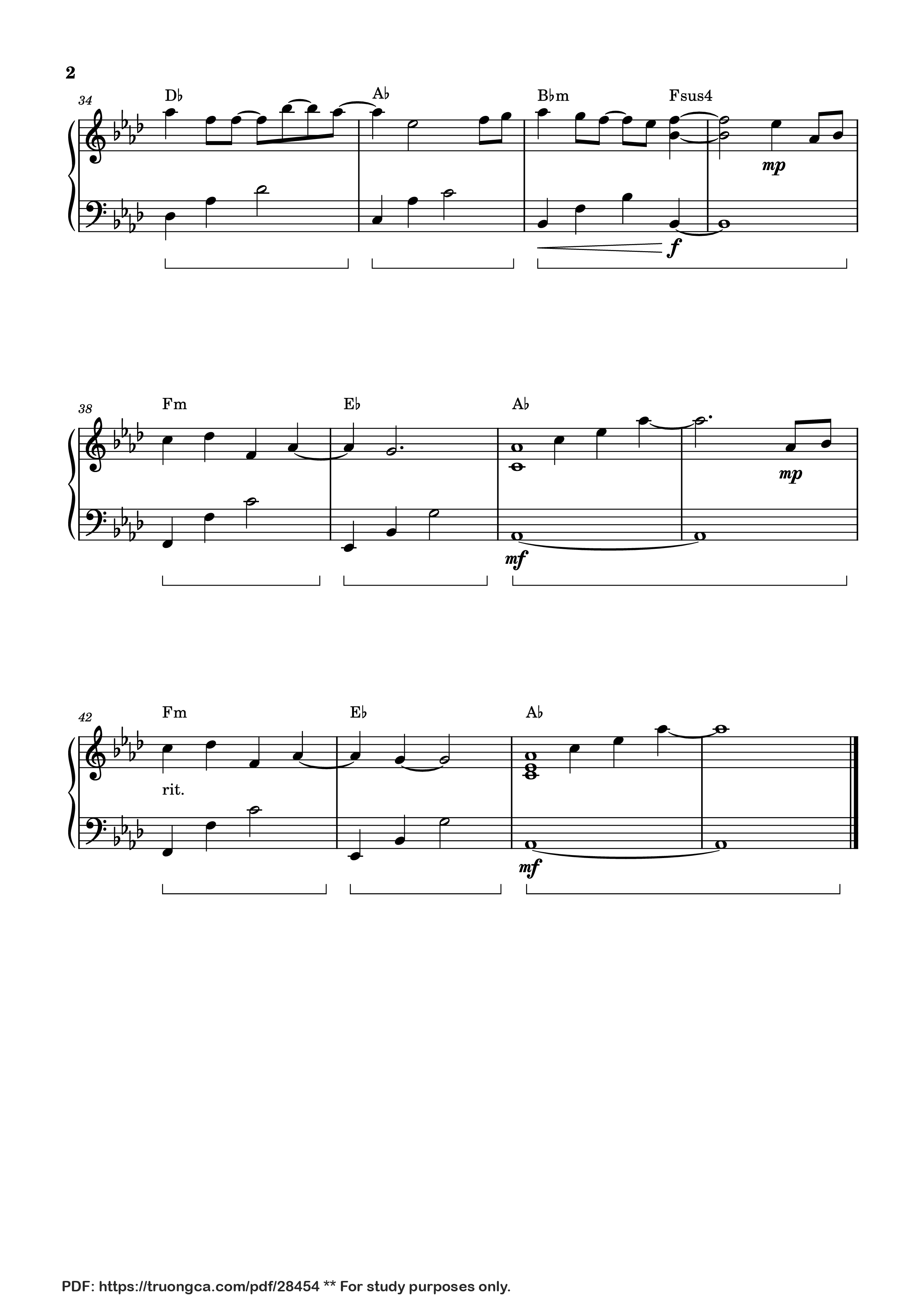 Page 2 of Sheet music PDF Piano Osenchi na Ayumi Piano - Katsuo Ono