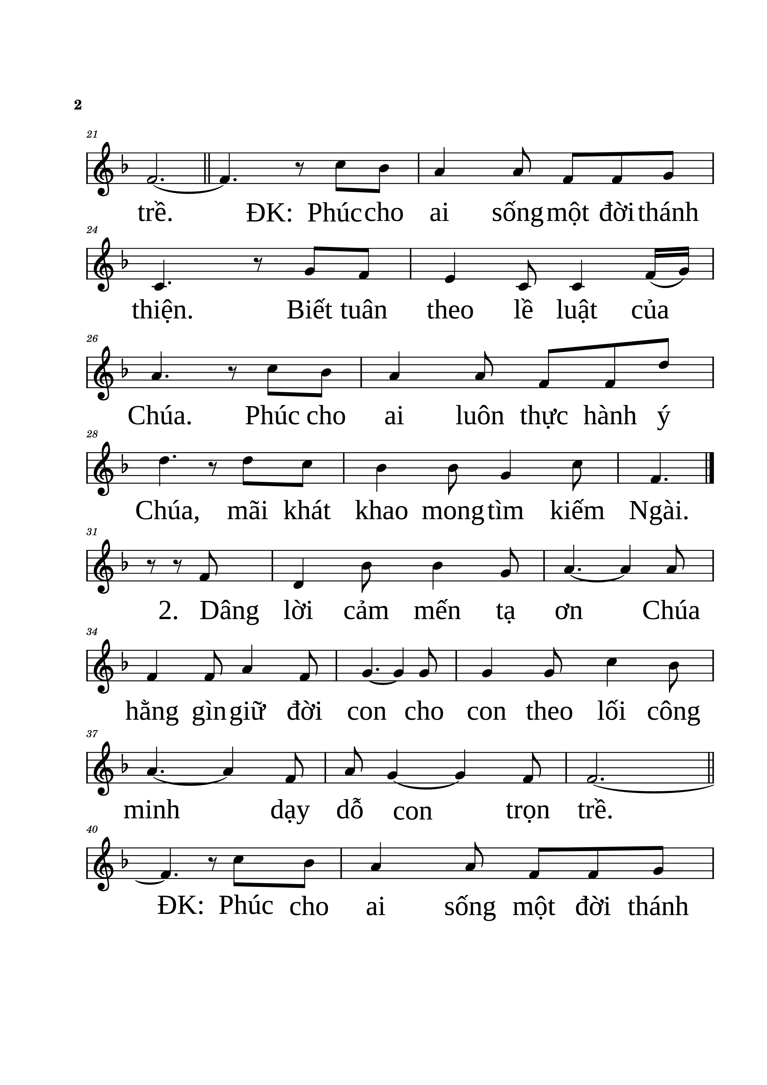 Page 2 of Sheet music PDF Piano Chúa Huấn Thị - Quang Uy