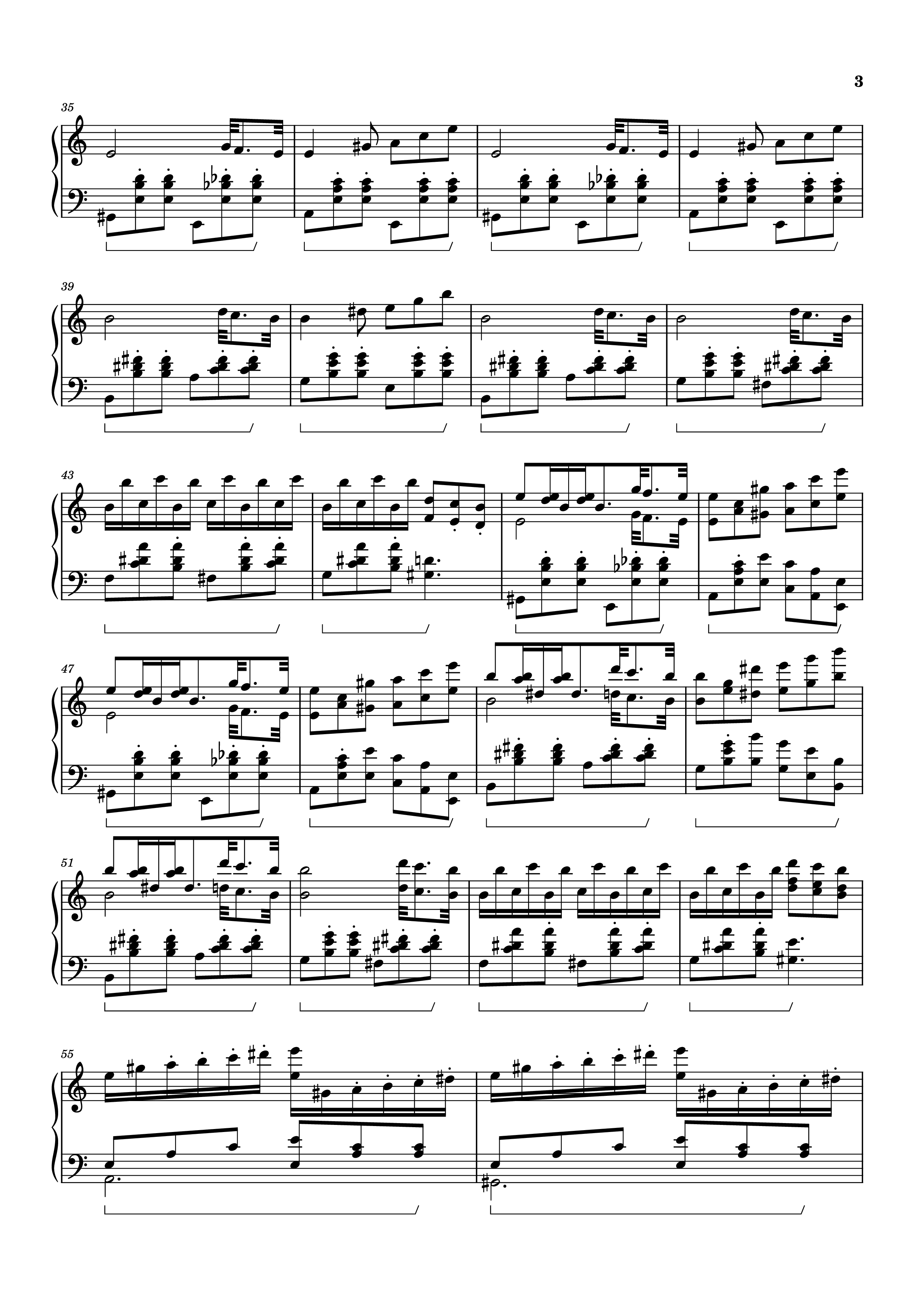 Page 3 of Sheet music PDF Waltz from Masquerade Piano - Khachaturian Trio