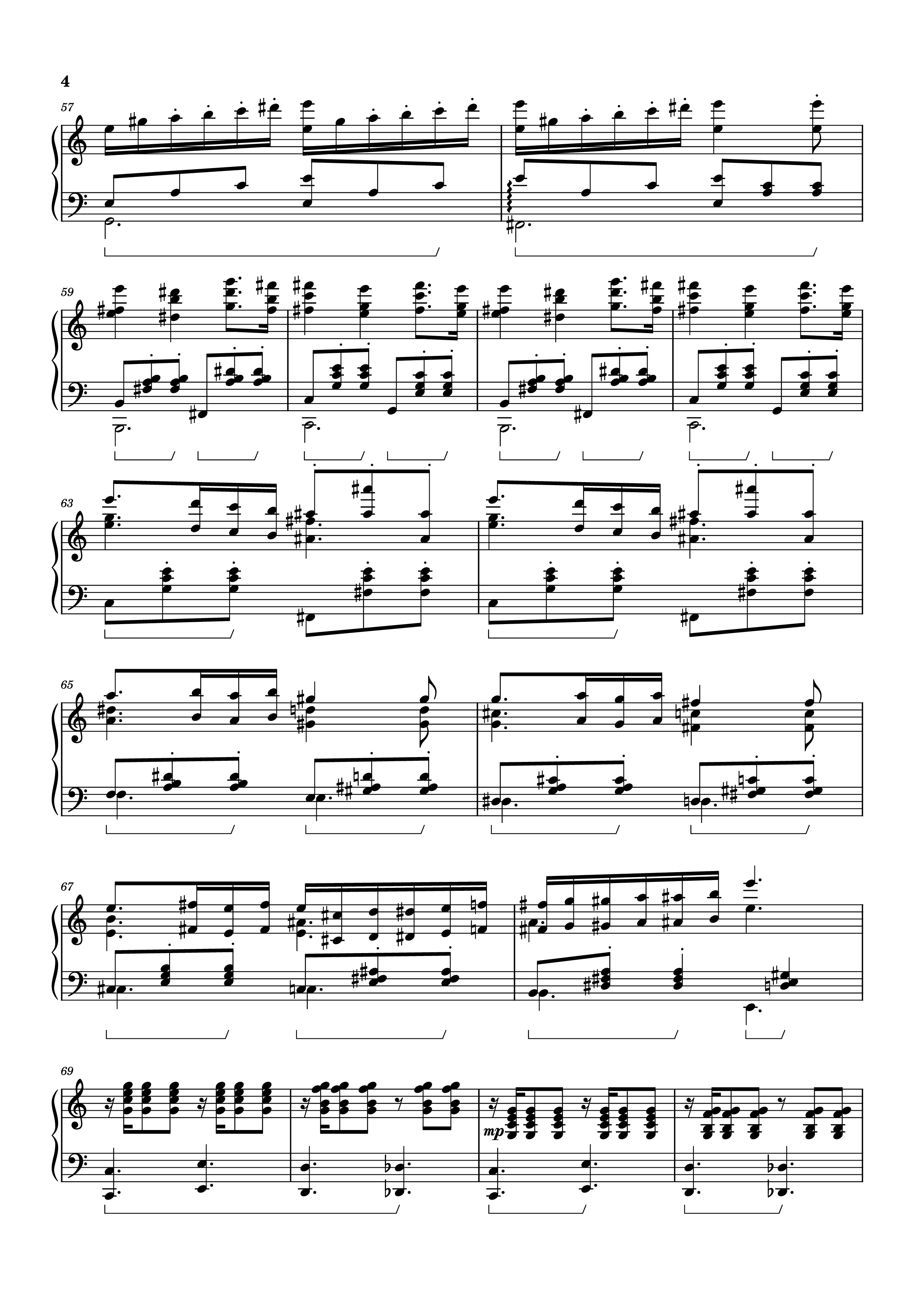 Page 4 of Sheet music PDF Waltz from Masquerade Piano - Khachaturian Trio