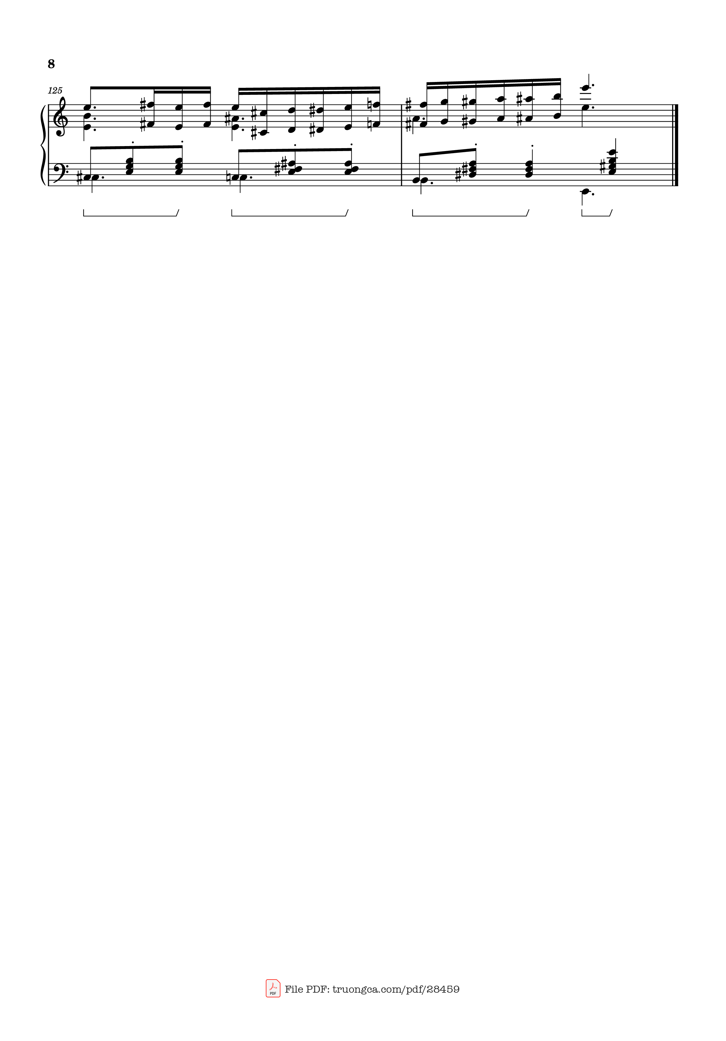 Page 8 of Sheet music PDF Waltz from Masquerade Piano - Khachaturian Trio