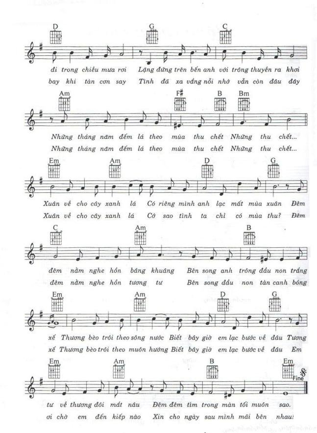 Page 2 of Sheet music PDF Lạc Mất Mùa Xuân - Lữ Liên