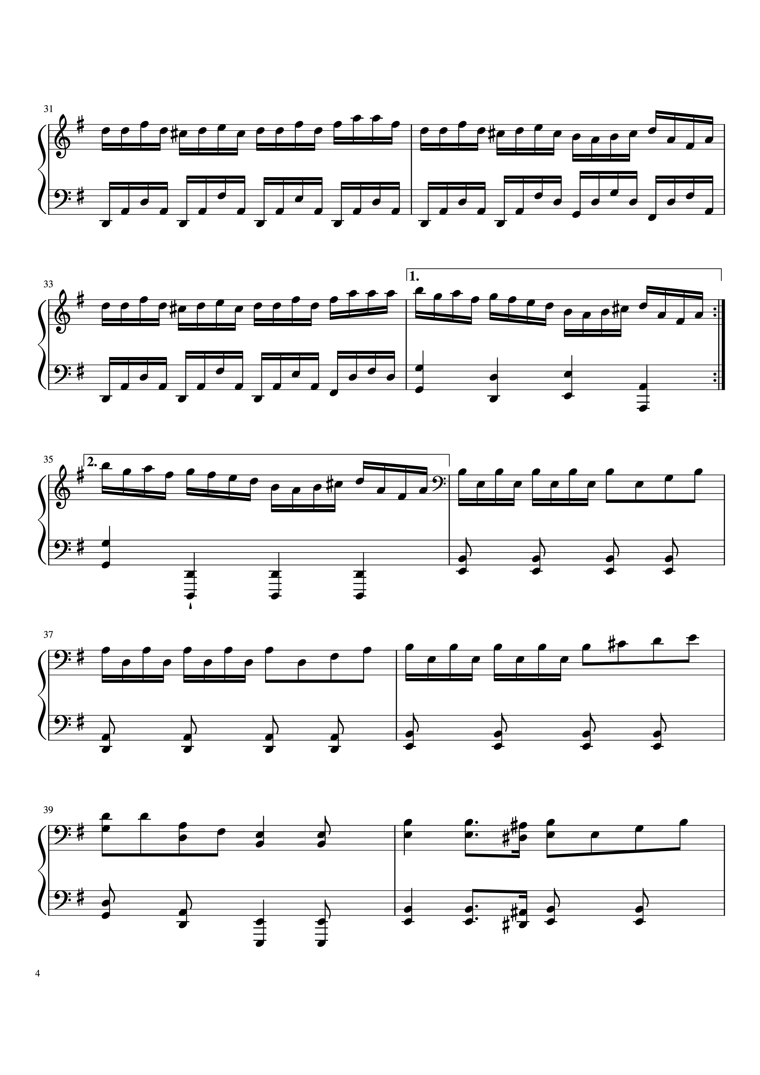 Page 4 of Sheet music PDF Drunken Sailor Piano - Irish Rovers