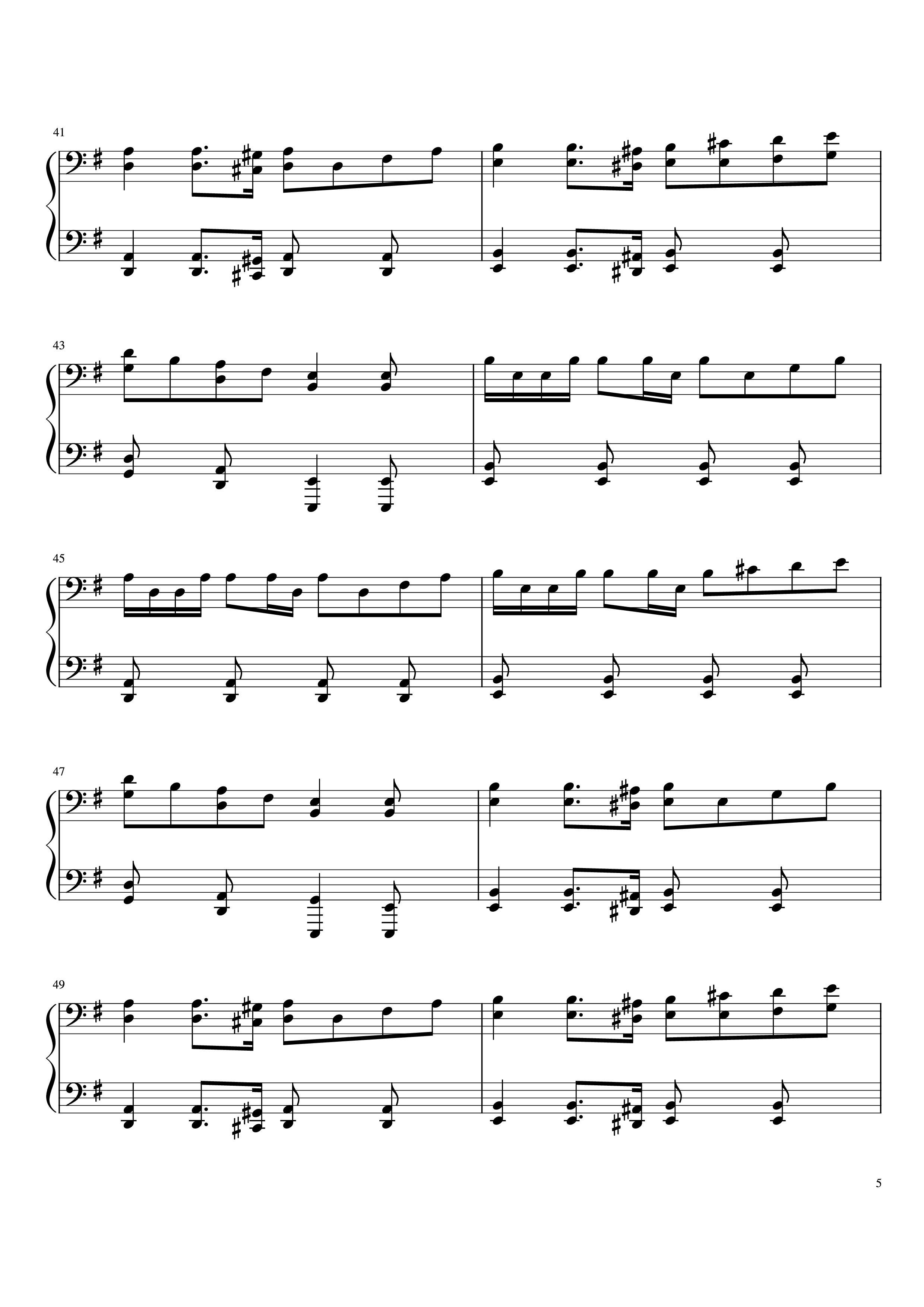 Page 5 of Sheet music PDF Drunken Sailor Piano - Irish Rovers