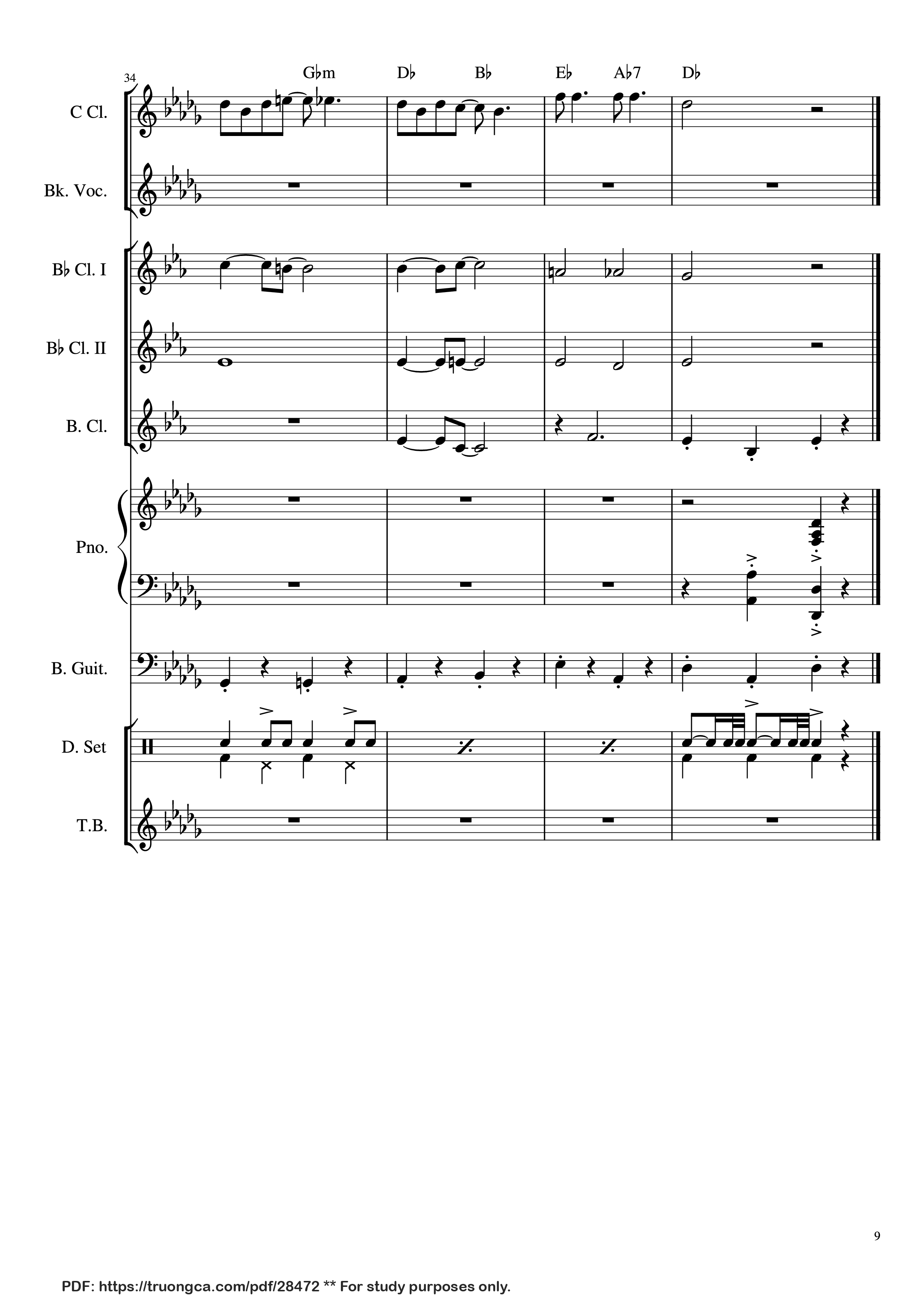 Page 9 of Sheet music PDF Piano THE JONNY PARKER THEME Piano - The Two Best Beatles
