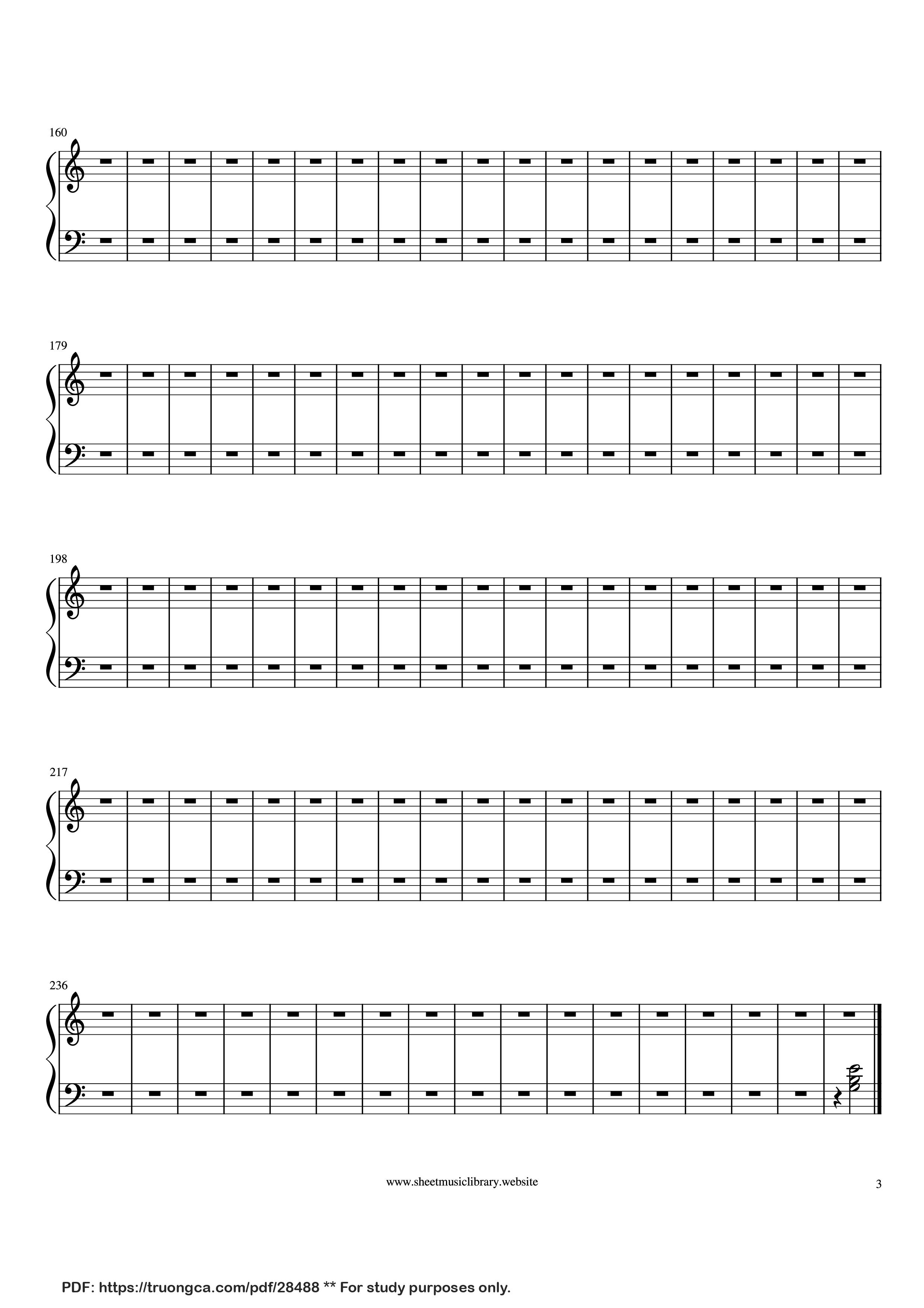 Page 3 of Sheet music PDF Piano Waltz (from Masquerade Suite) Piano - Aram Khachaturian