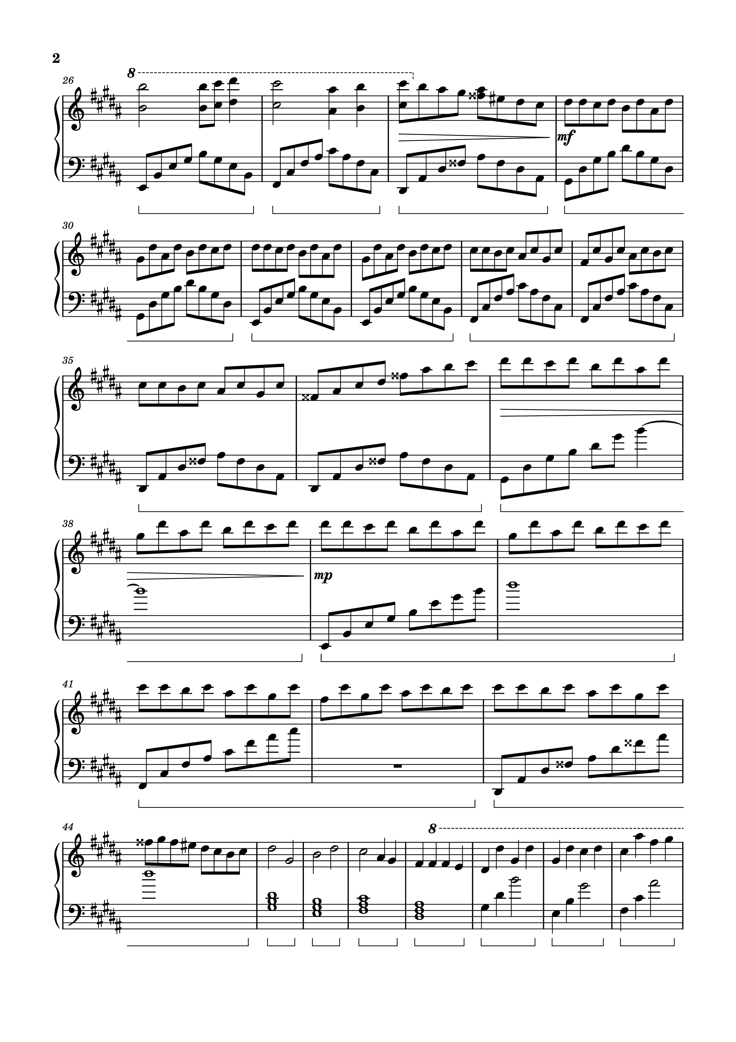 Page 2 of Sheet music PDF Piano VIRGO The Perfectionist Piano - Arr.: Dave