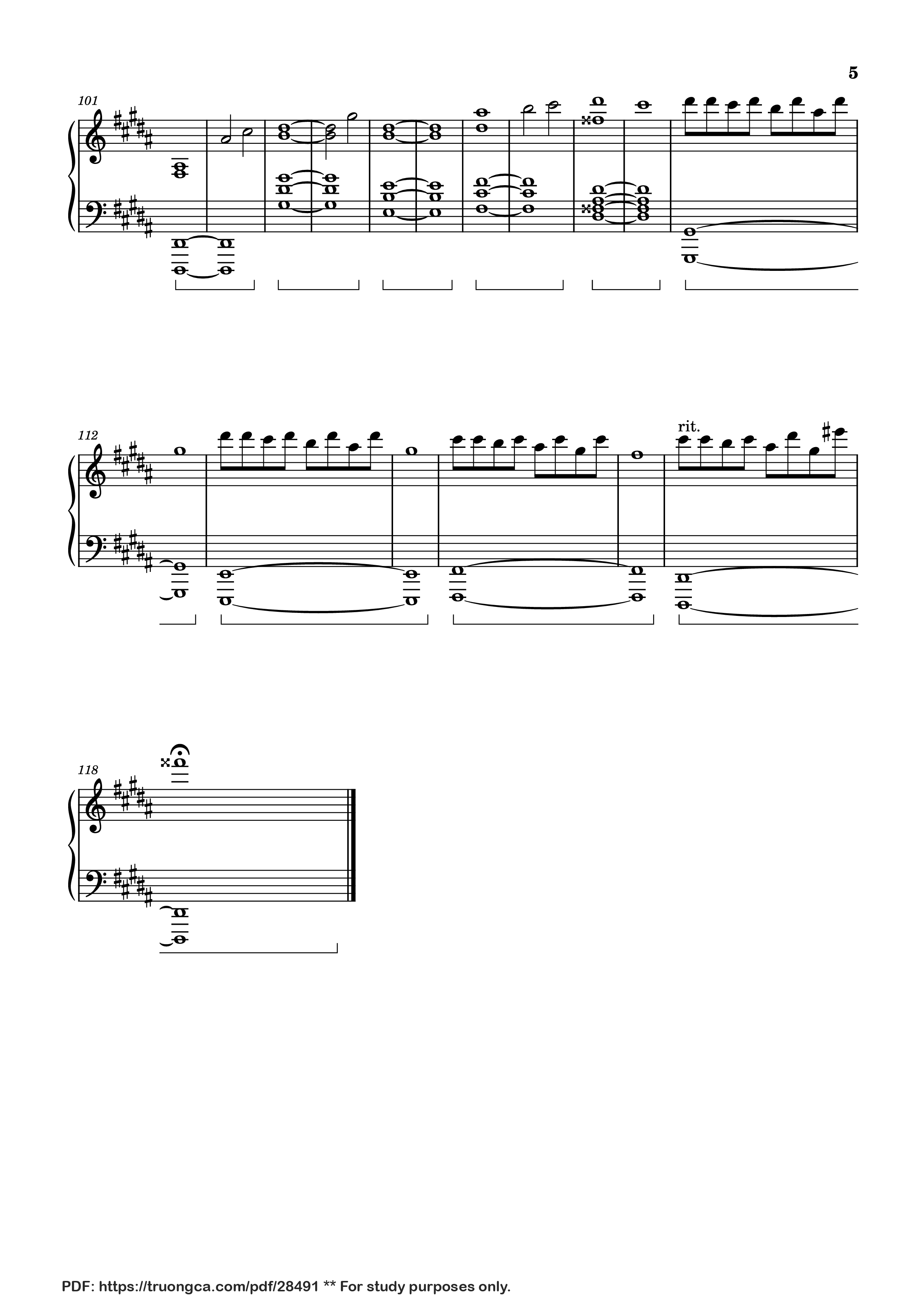 Page 5 of Sheet music PDF Piano VIRGO The Perfectionist Piano - Arr.: Dave