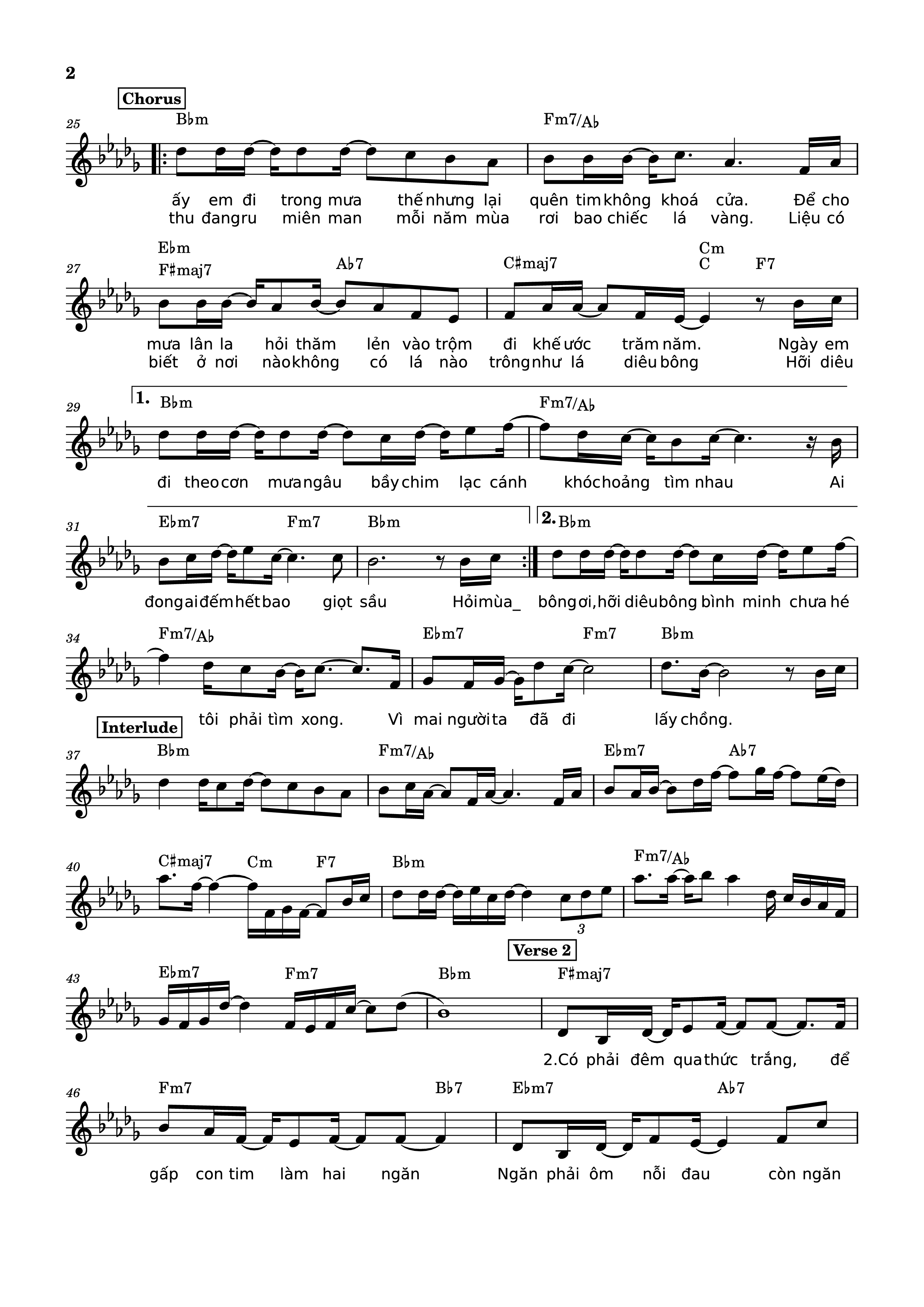 Page 2 of Sheet music PDF Ngày mai người ta lấy chồng (Bản Ca sĩ giấu mặt) - Đông Thiên Đức