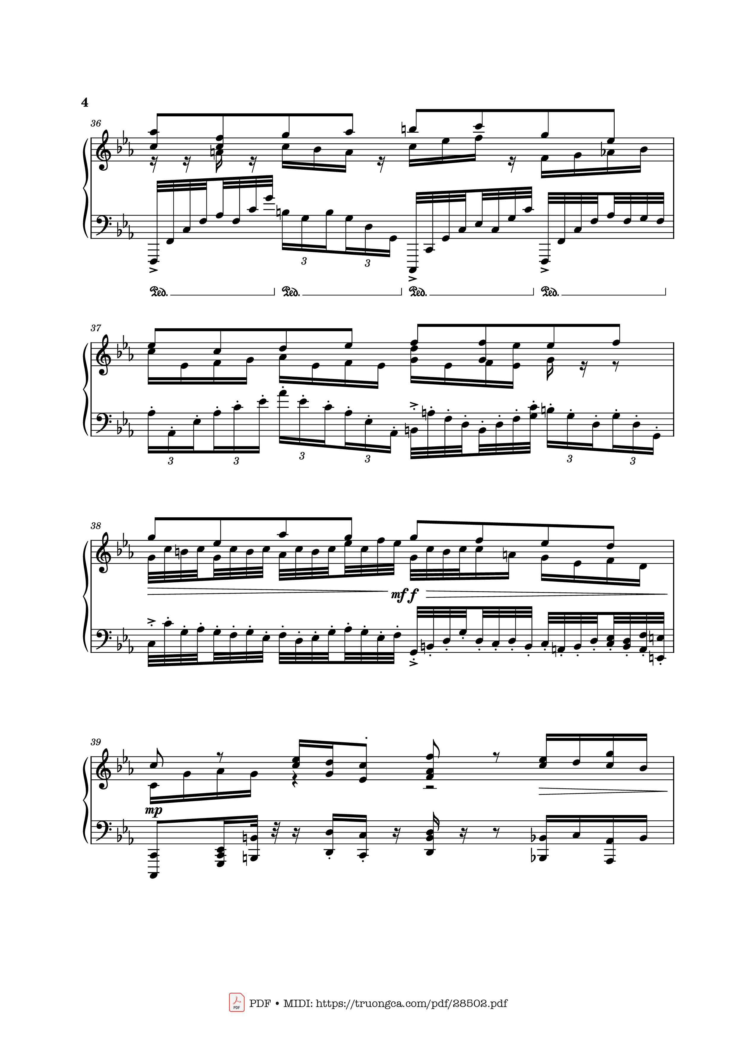 Page 4 of Sheet music PDF Piano God Rest Ye Merry Gentlemen Piano - Richard Pogoson