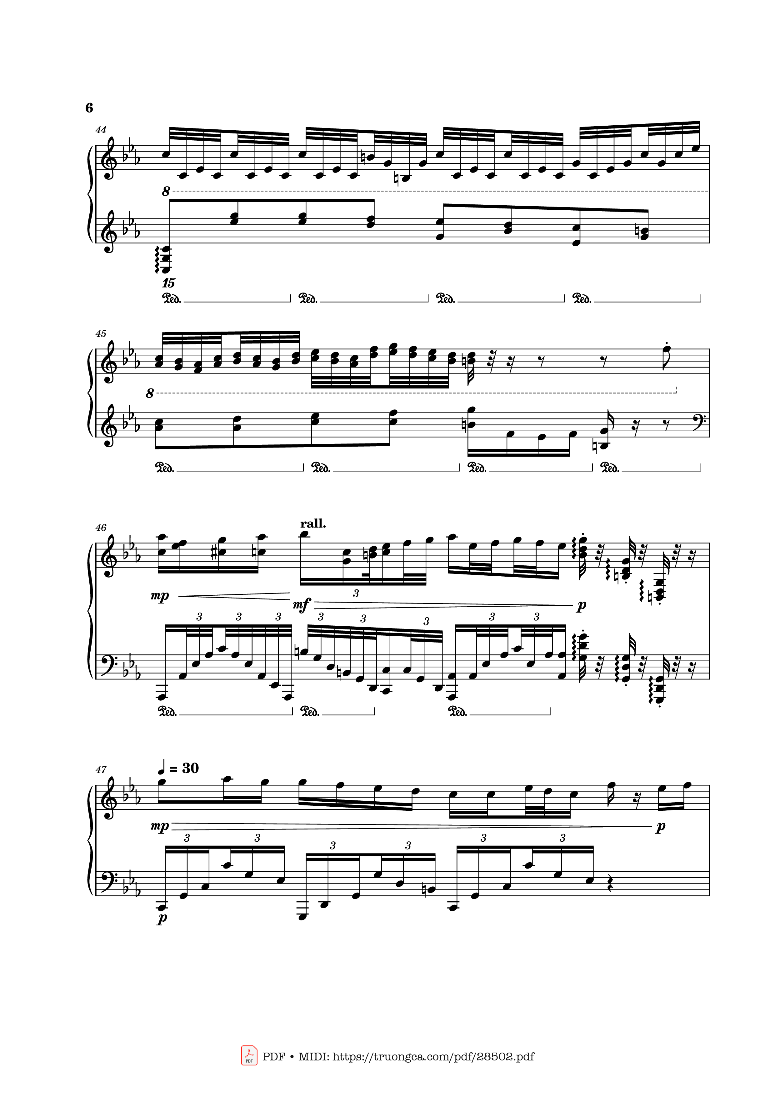 Page 6 of Sheet music PDF Piano God Rest Ye Merry Gentlemen Piano - Richard Pogoson