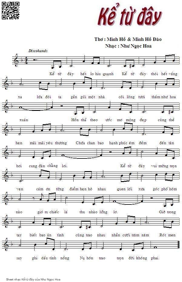 Sheet PDF of Kể từ đây