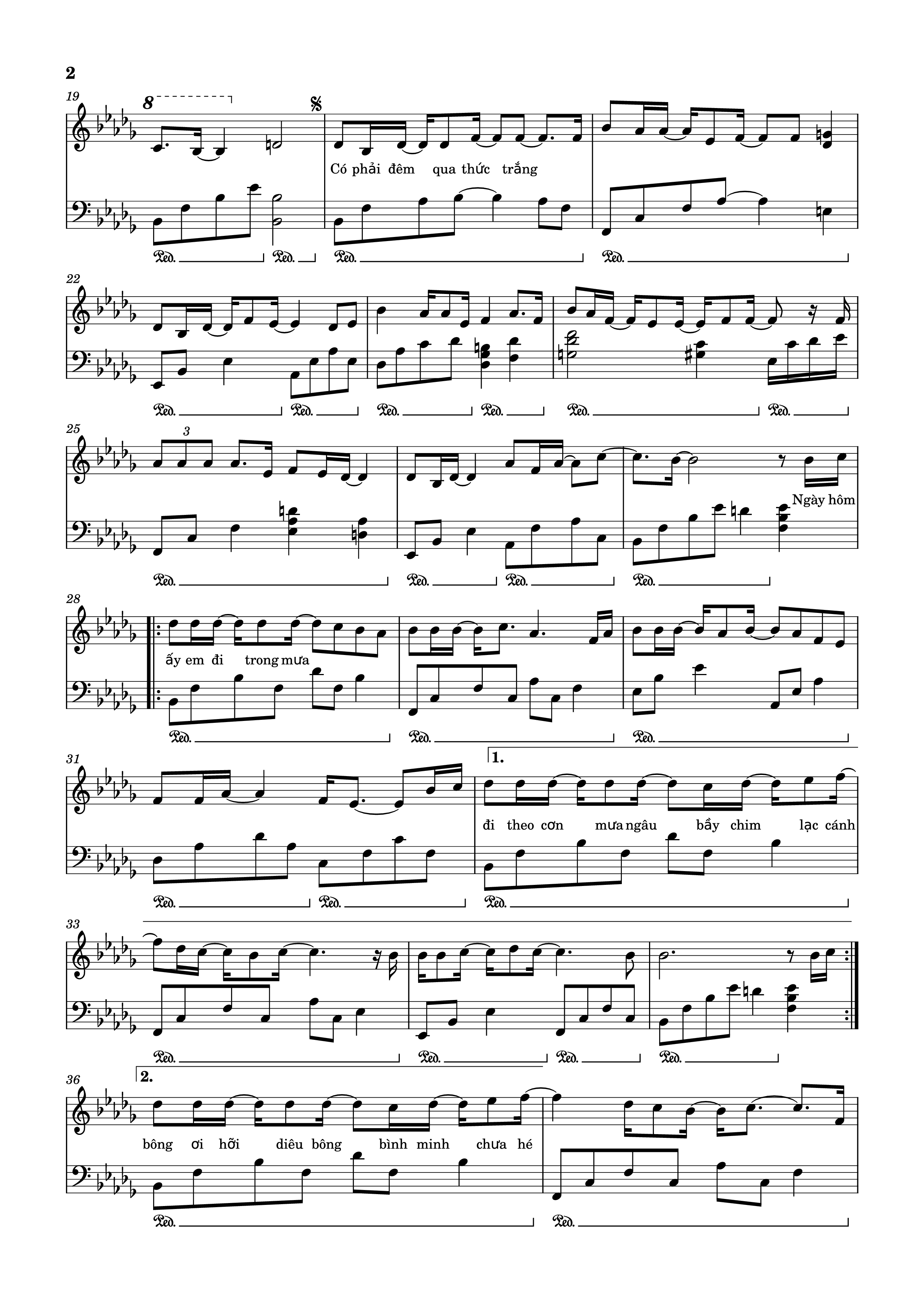 Page 2 of Sheet music PDF Ngày Mai Người Ta Lấy Chồng Piano - Đông Thiên Đức