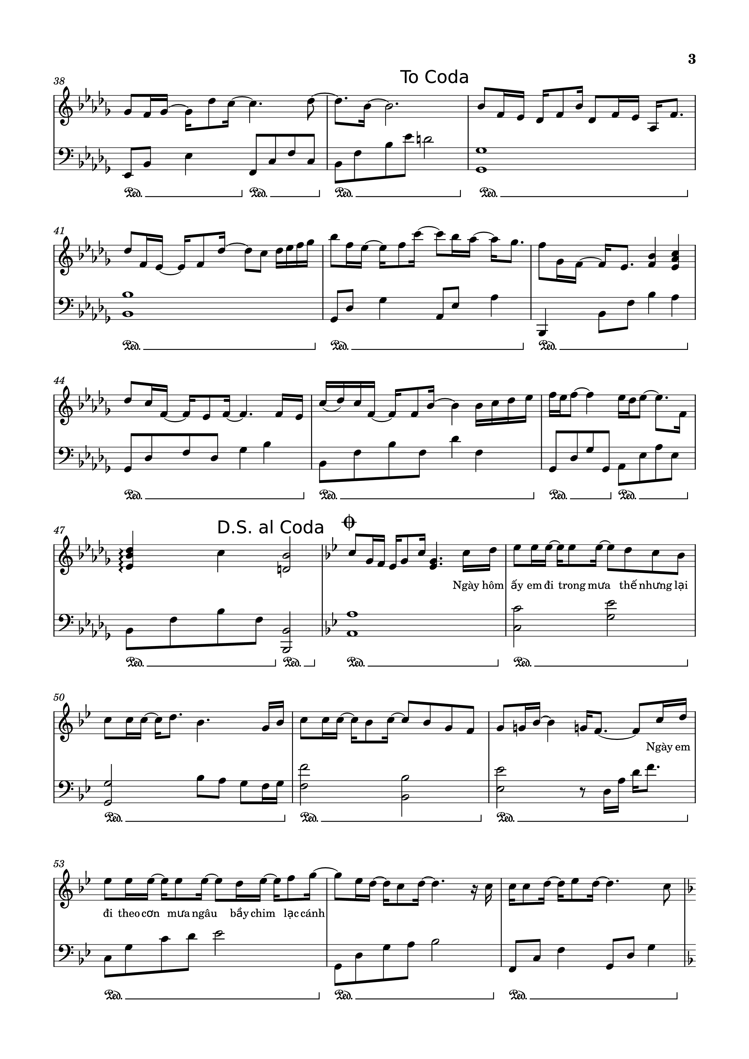 Page 3 of Sheet music PDF Ngày Mai Người Ta Lấy Chồng Piano - Đông Thiên Đức