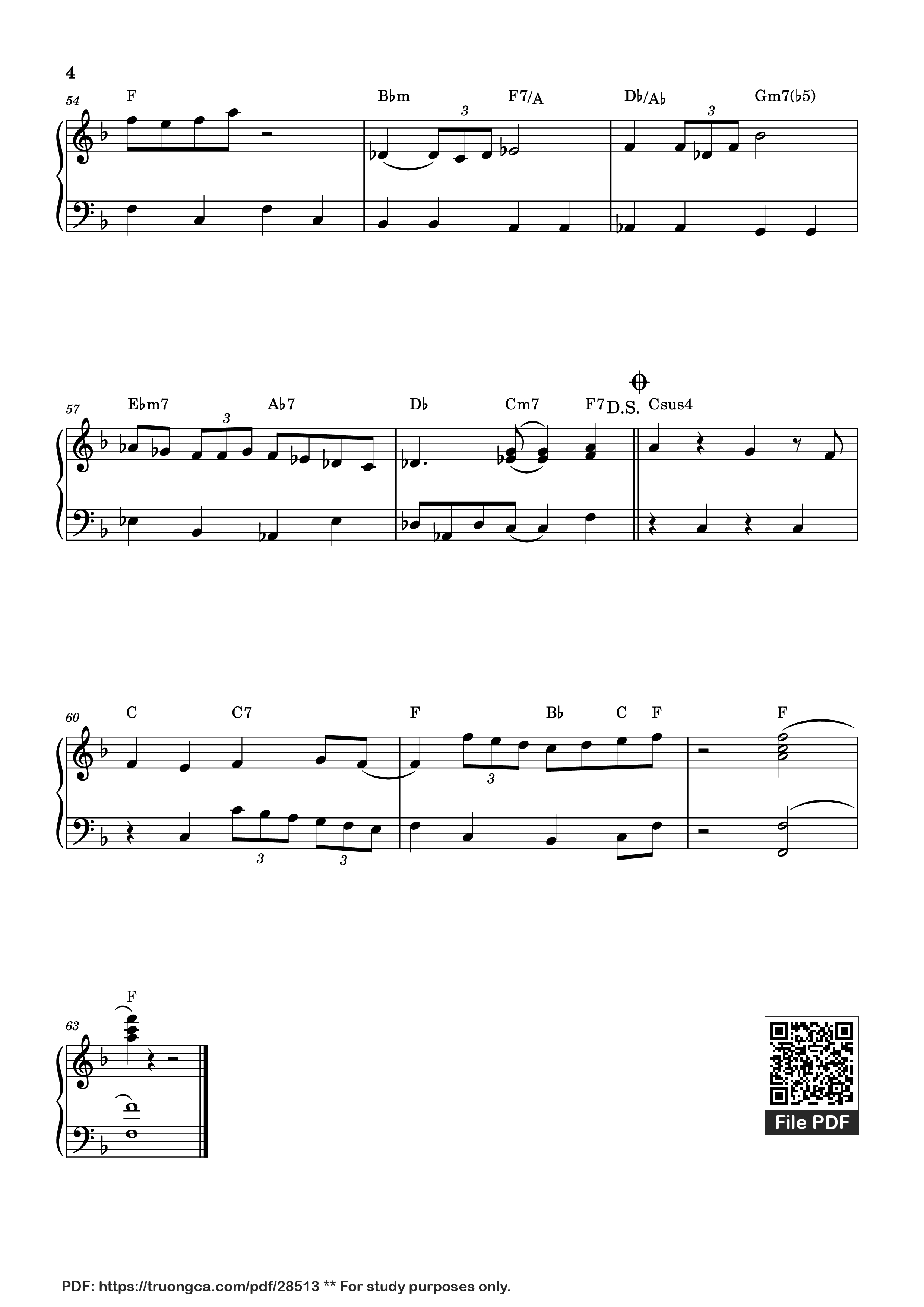 Page 4 of Sheet music PDF Piano Giấc Mơ Thần Tiên (Doraemon OST) Piano - Katsuhiko Kurosu