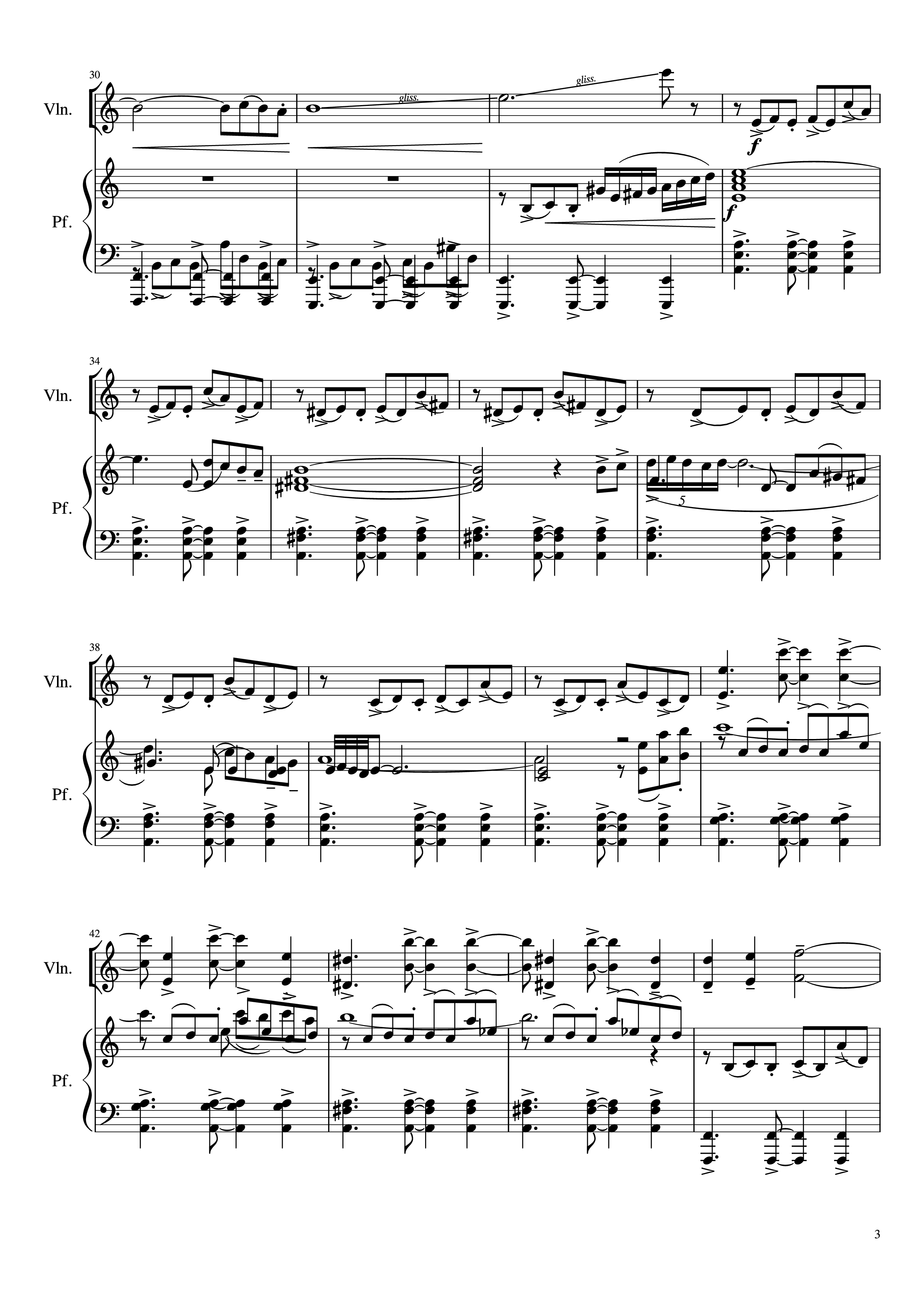 Page 3 of Sheet music PDF Piano Libertango Piano vs Violin - Astor Piazzolla