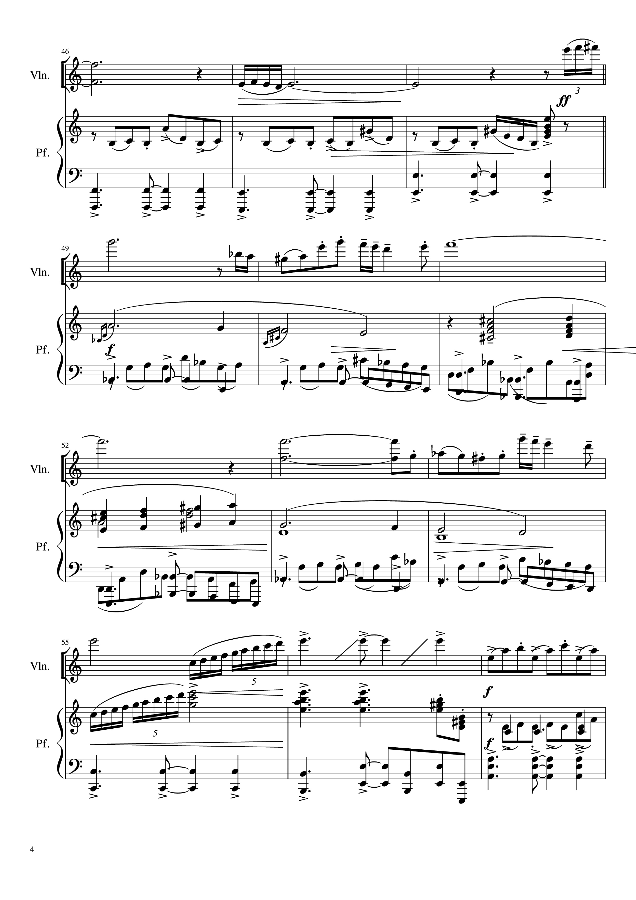 Page 4 of Sheet music PDF Piano Libertango Piano vs Violin - Astor Piazzolla