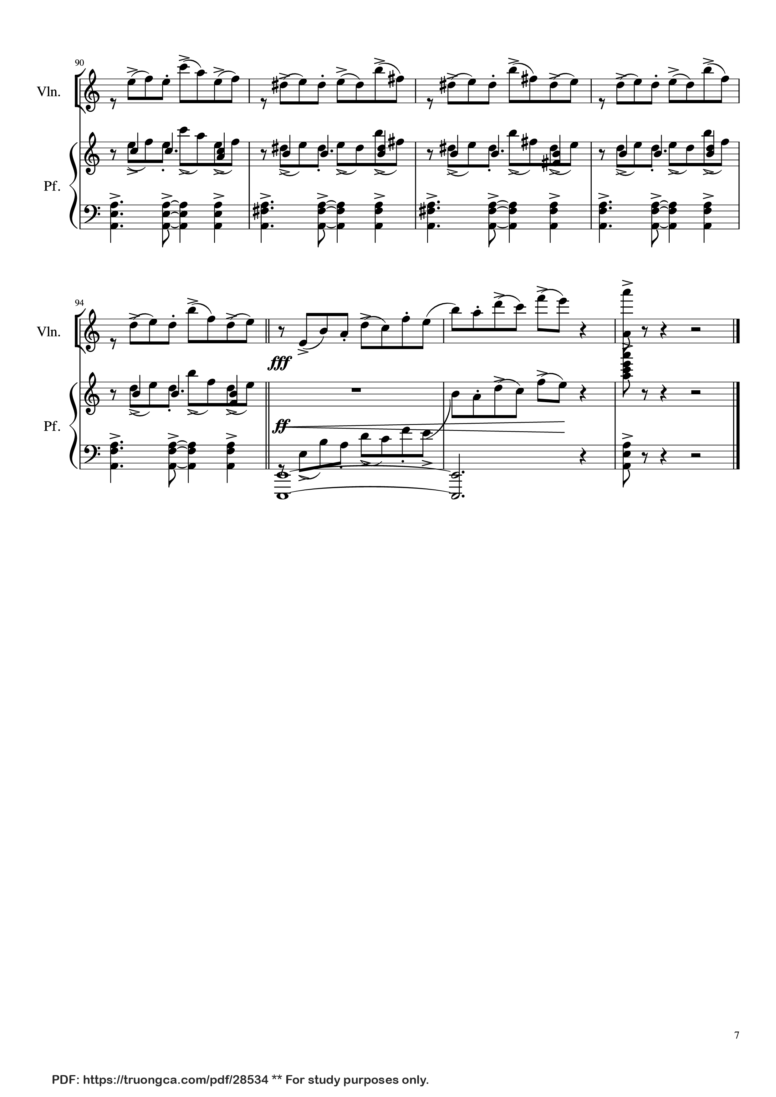 Page 7 of Sheet music PDF Piano Libertango Piano vs Violin - Astor Piazzolla