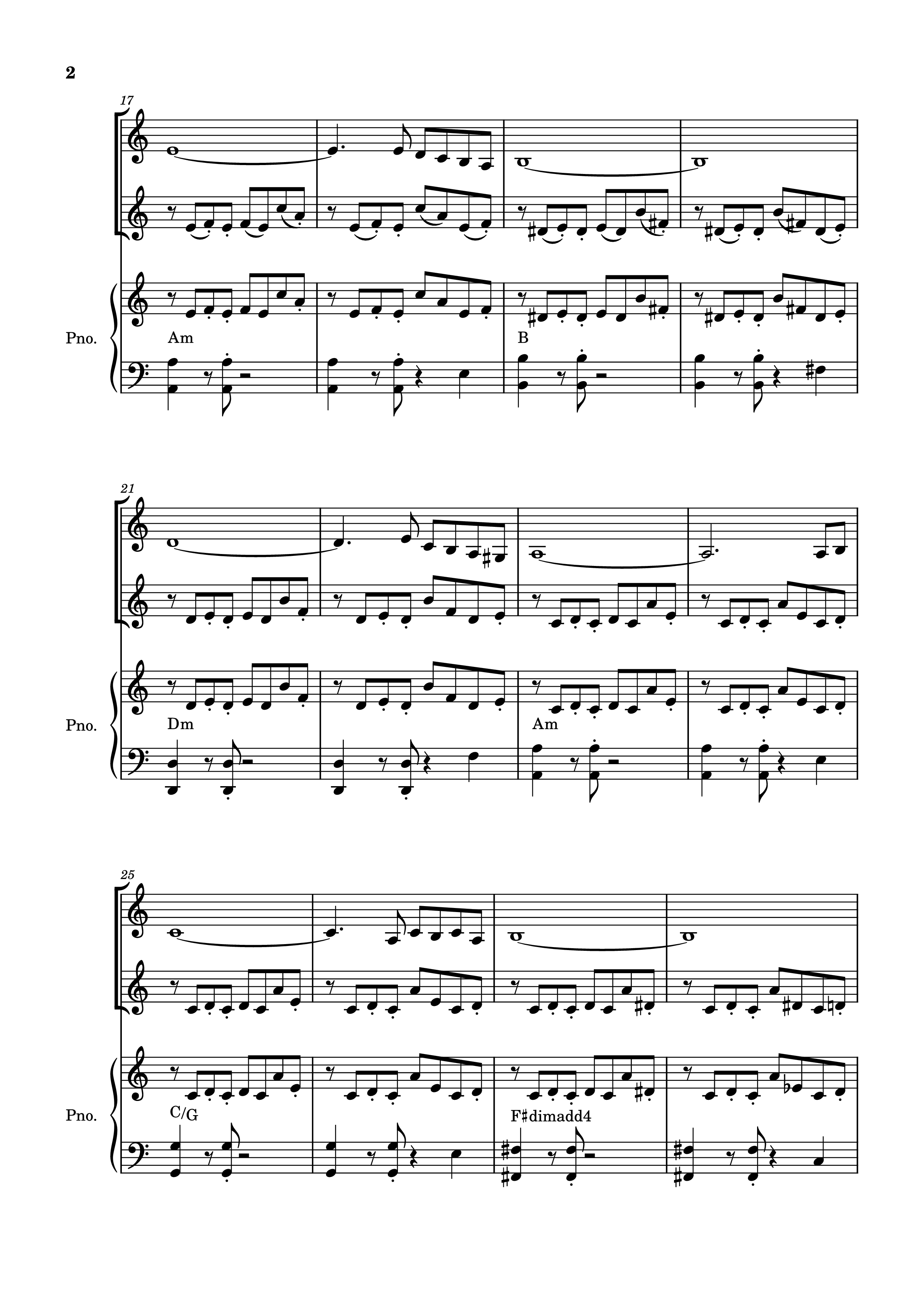 Page 2 of Sheet music PDF Piano Libertango Piano vs 2 violins - Astor Piazzola