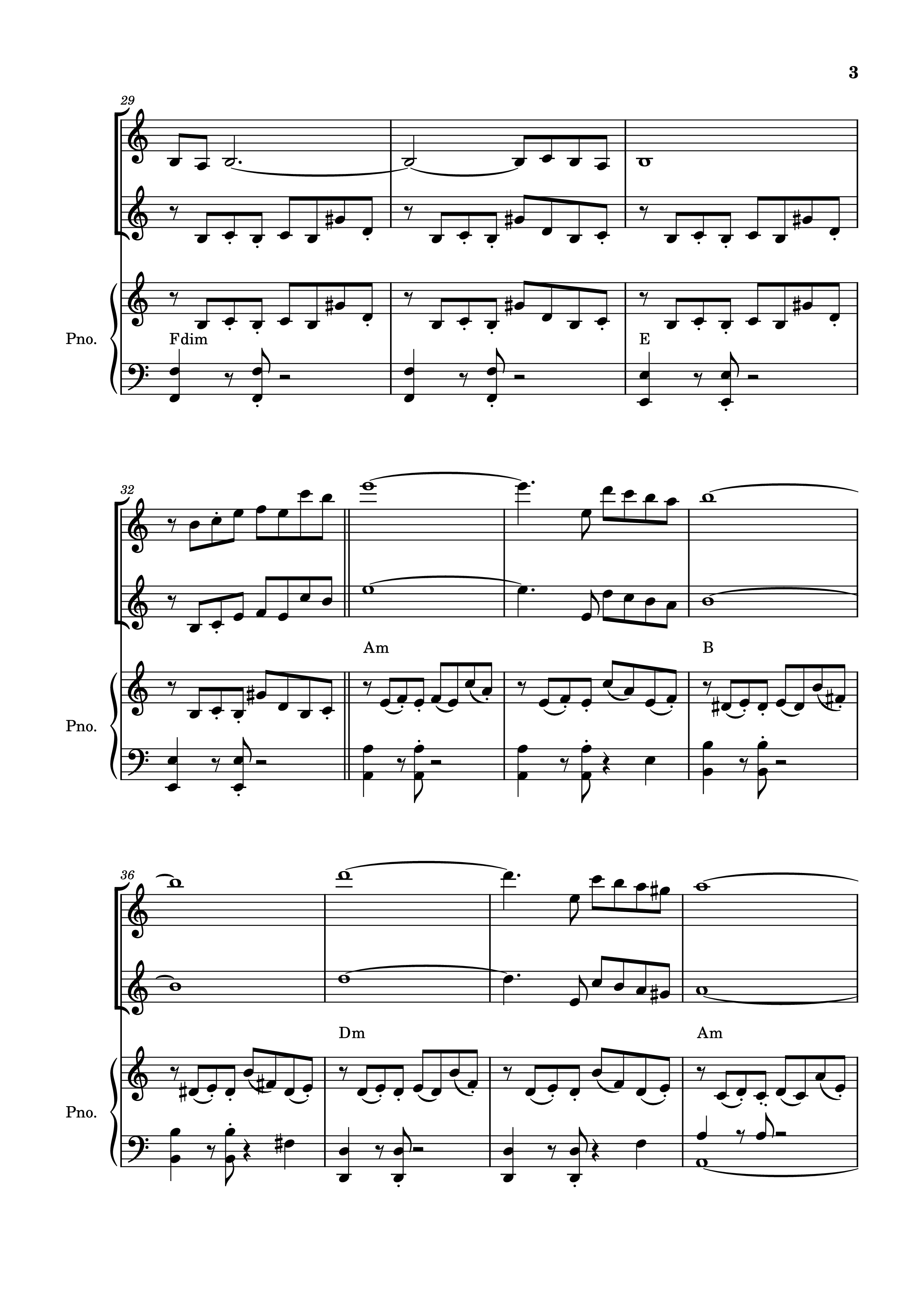 Page 3 of Sheet music PDF Piano Libertango Piano vs 2 violins - Astor Piazzola