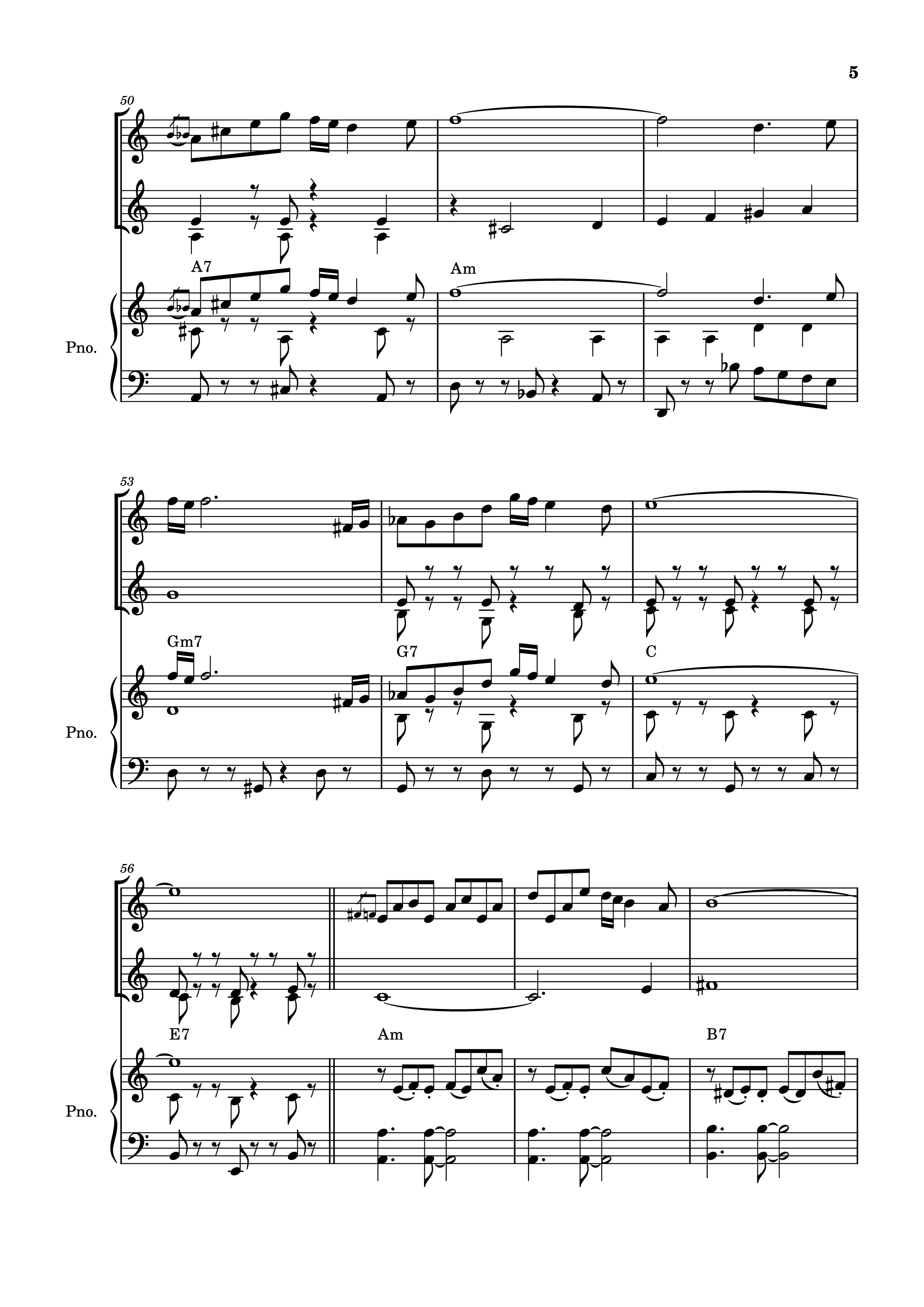 Page 5 of Sheet music PDF Piano Libertango Piano vs 2 violins - Astor Piazzola
