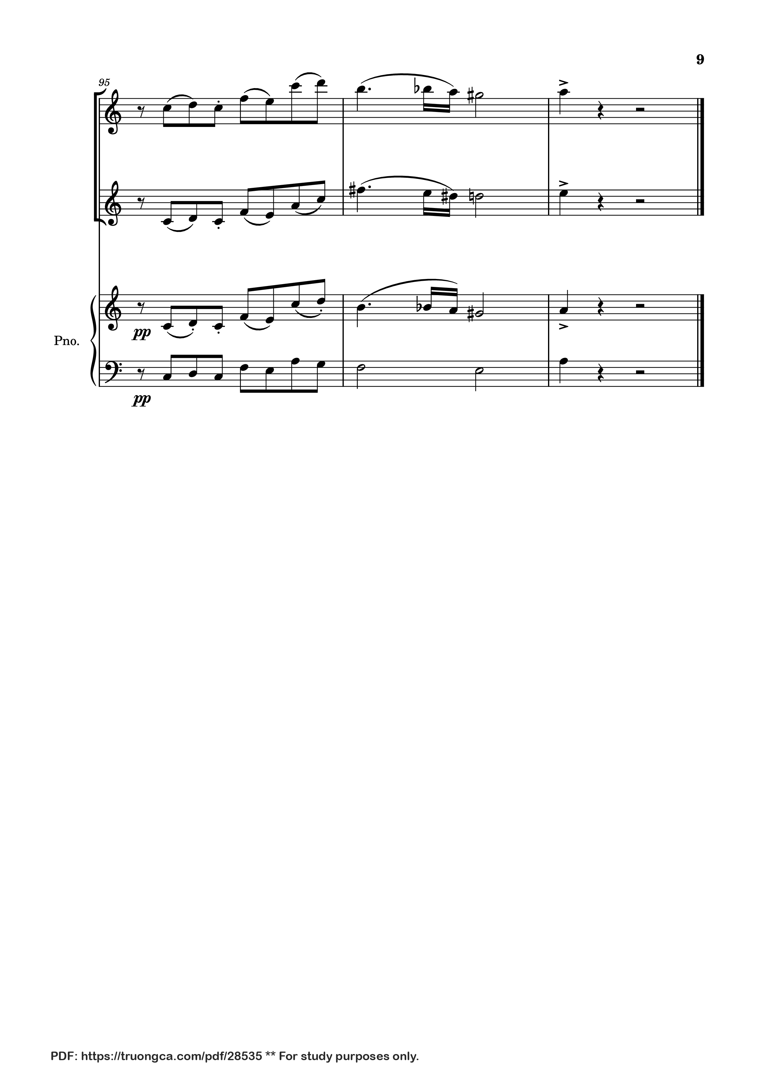 Page 9 of Sheet music PDF Piano Libertango Piano vs 2 violins - Astor Piazzola