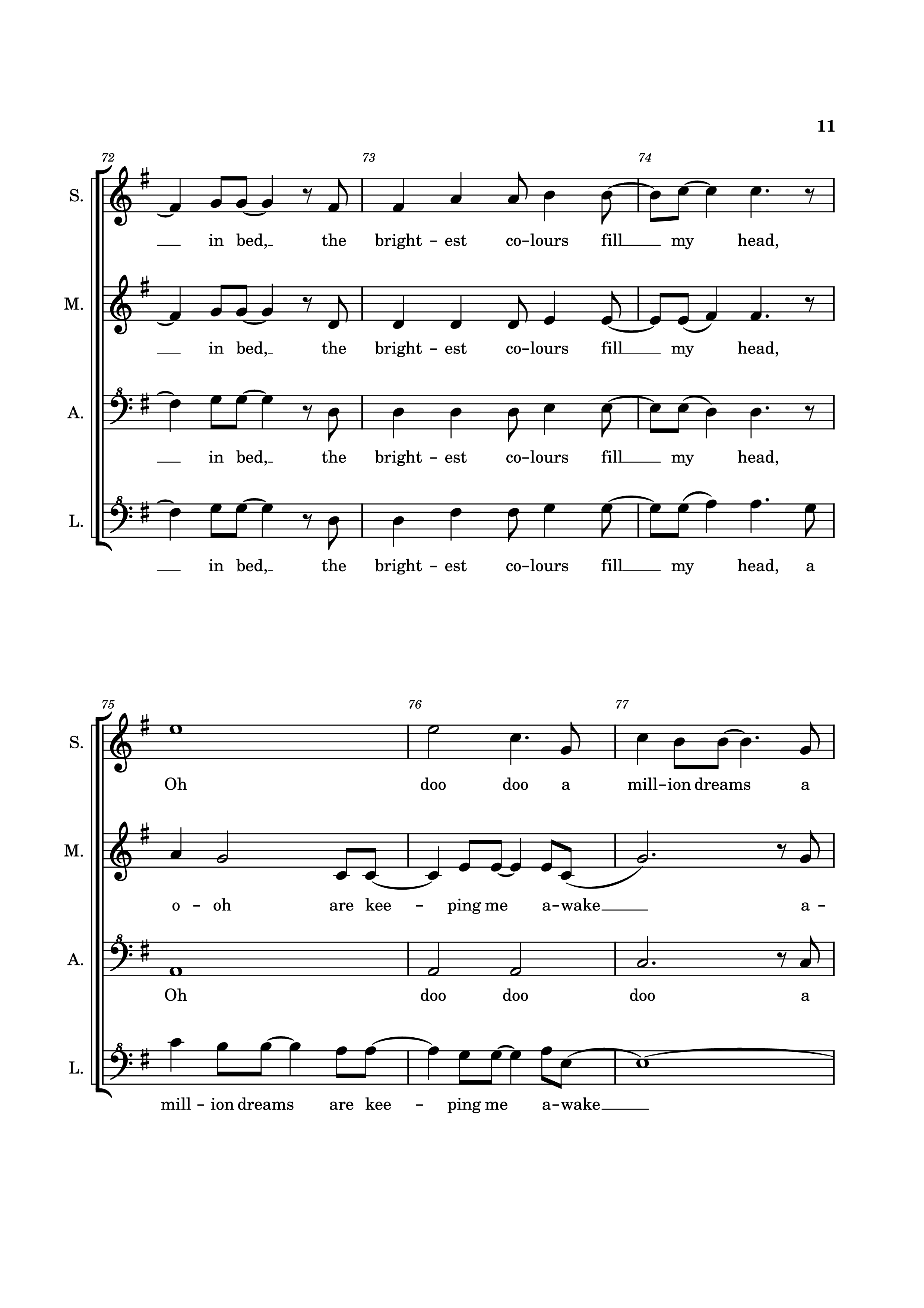 Page 11 of Sheet music PDF Piano A Million Dreams Piano - EaTeN4l1v3