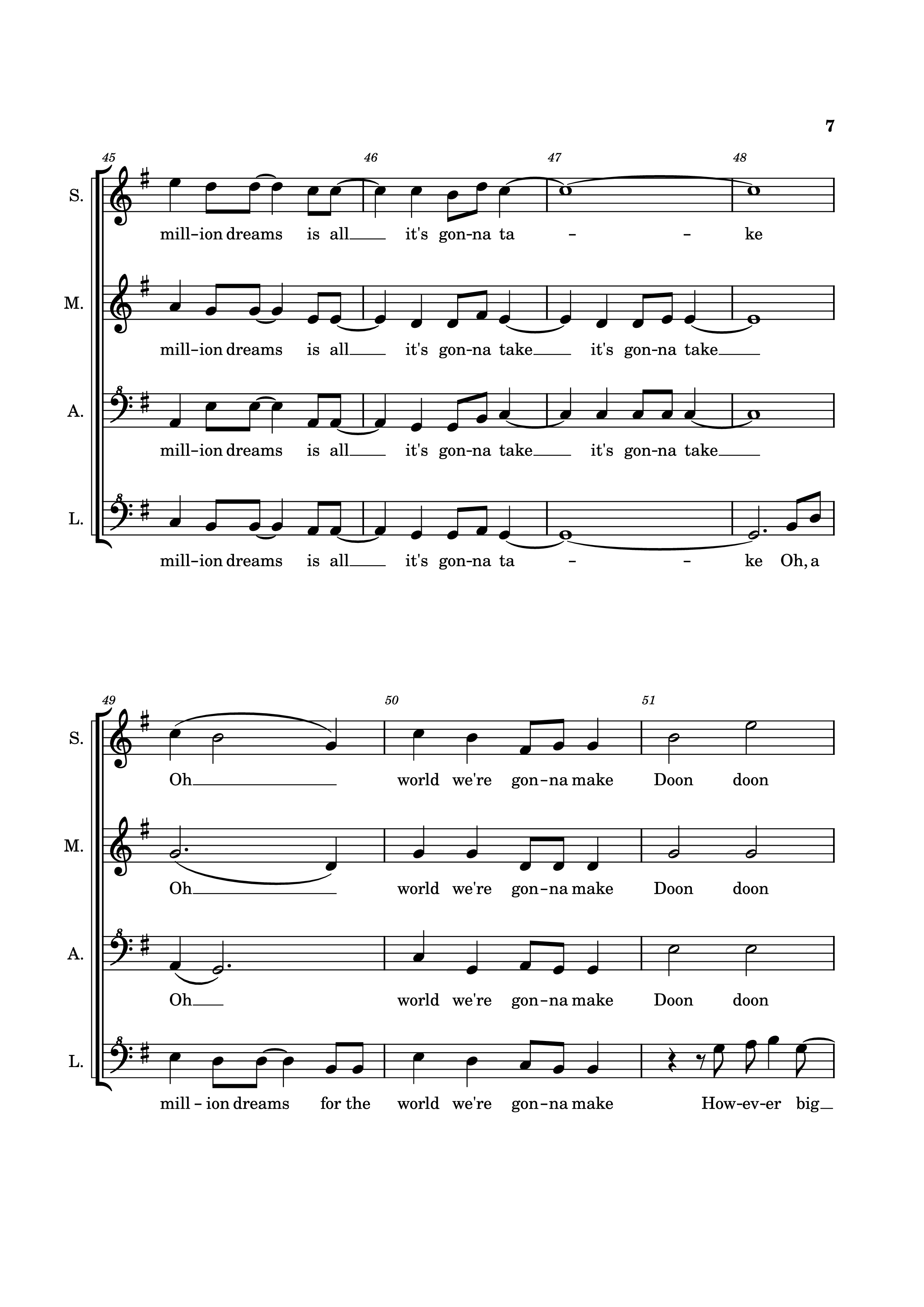 Page 7 of Sheet music PDF Piano A Million Dreams Piano - EaTeN4l1v3