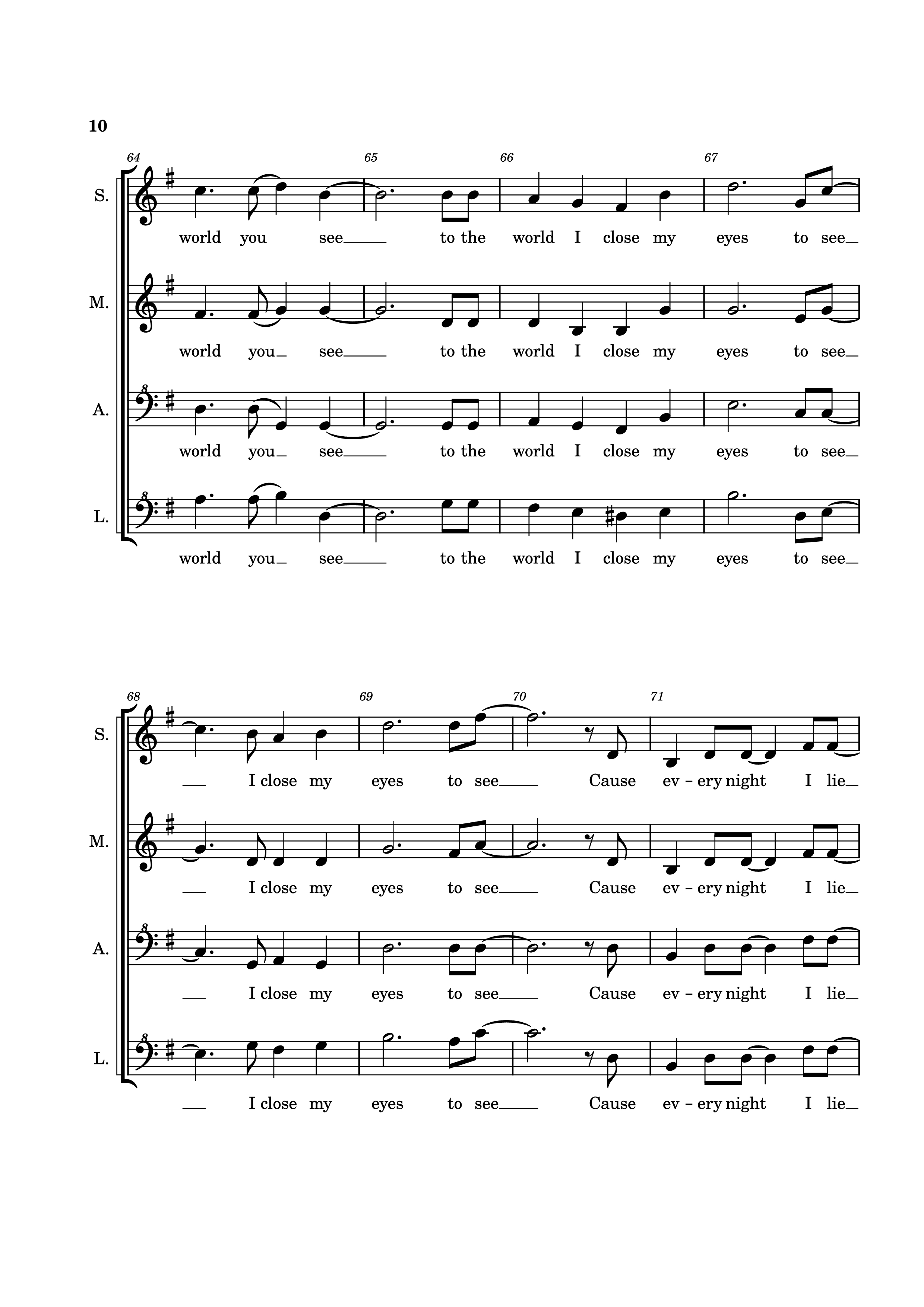 Page 10 of Sheet music PDF Piano A Million Dreams Piano - EaTeN4l1v3