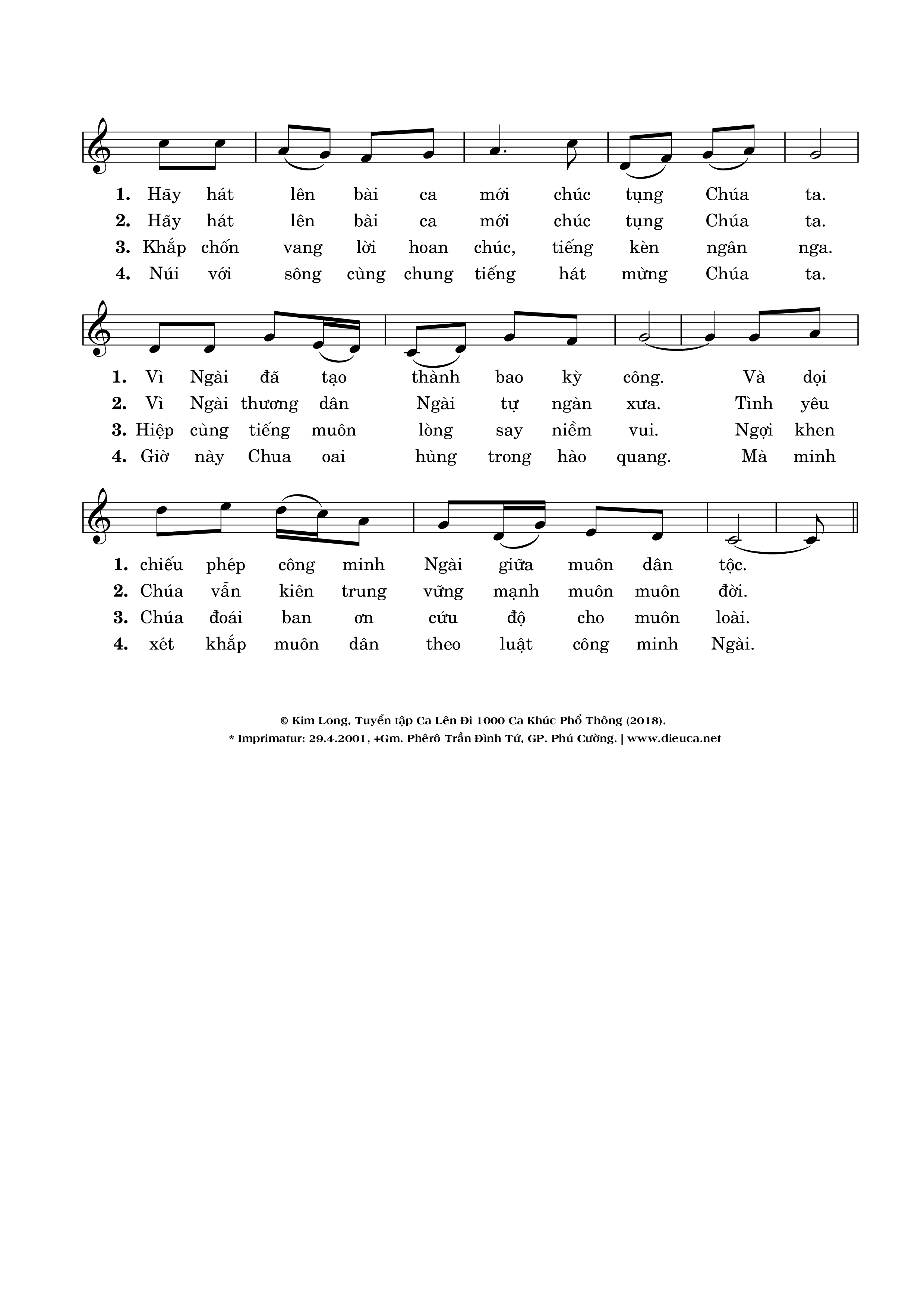 Page 2 of Sheet music PDF Thánh Vịnh 97, Bài Ca Mới - Kim Long