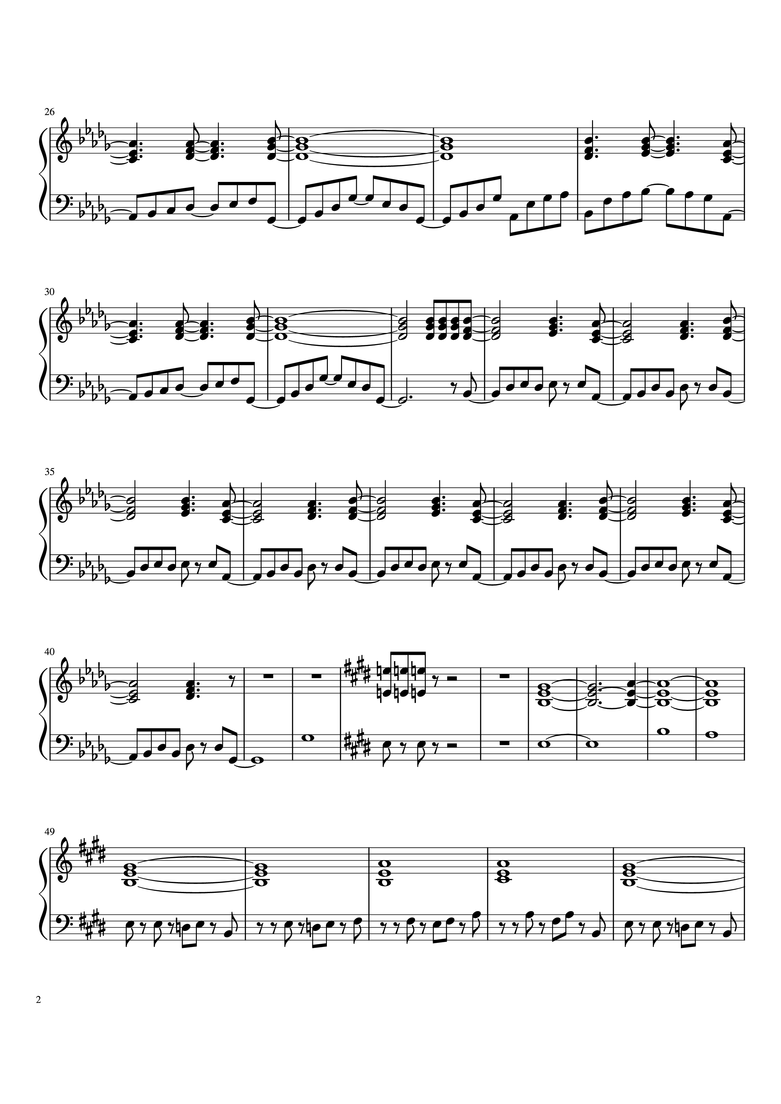 Page 2 of Sheet music PDF Piano It