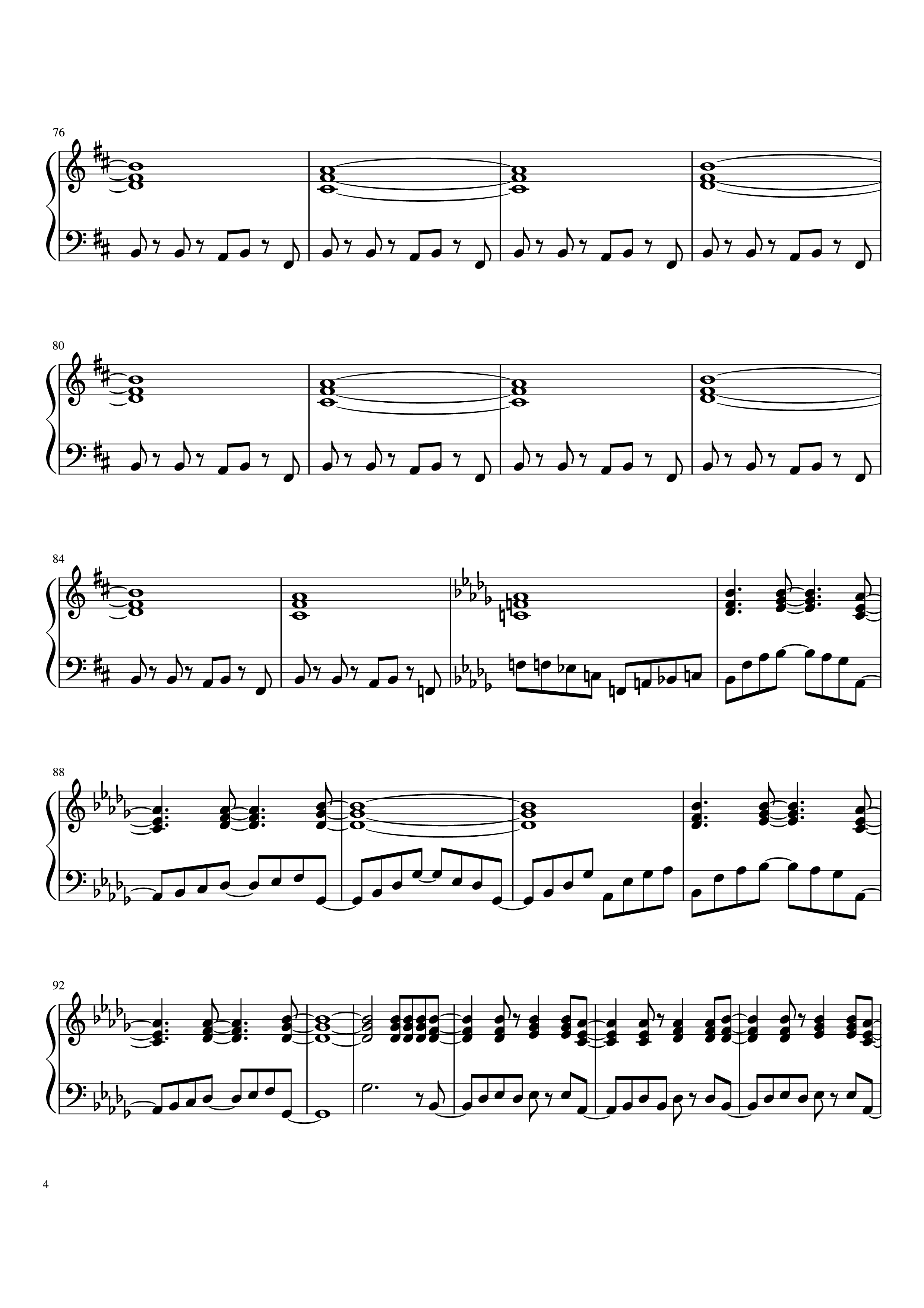 Page 4 of Sheet music PDF Piano It