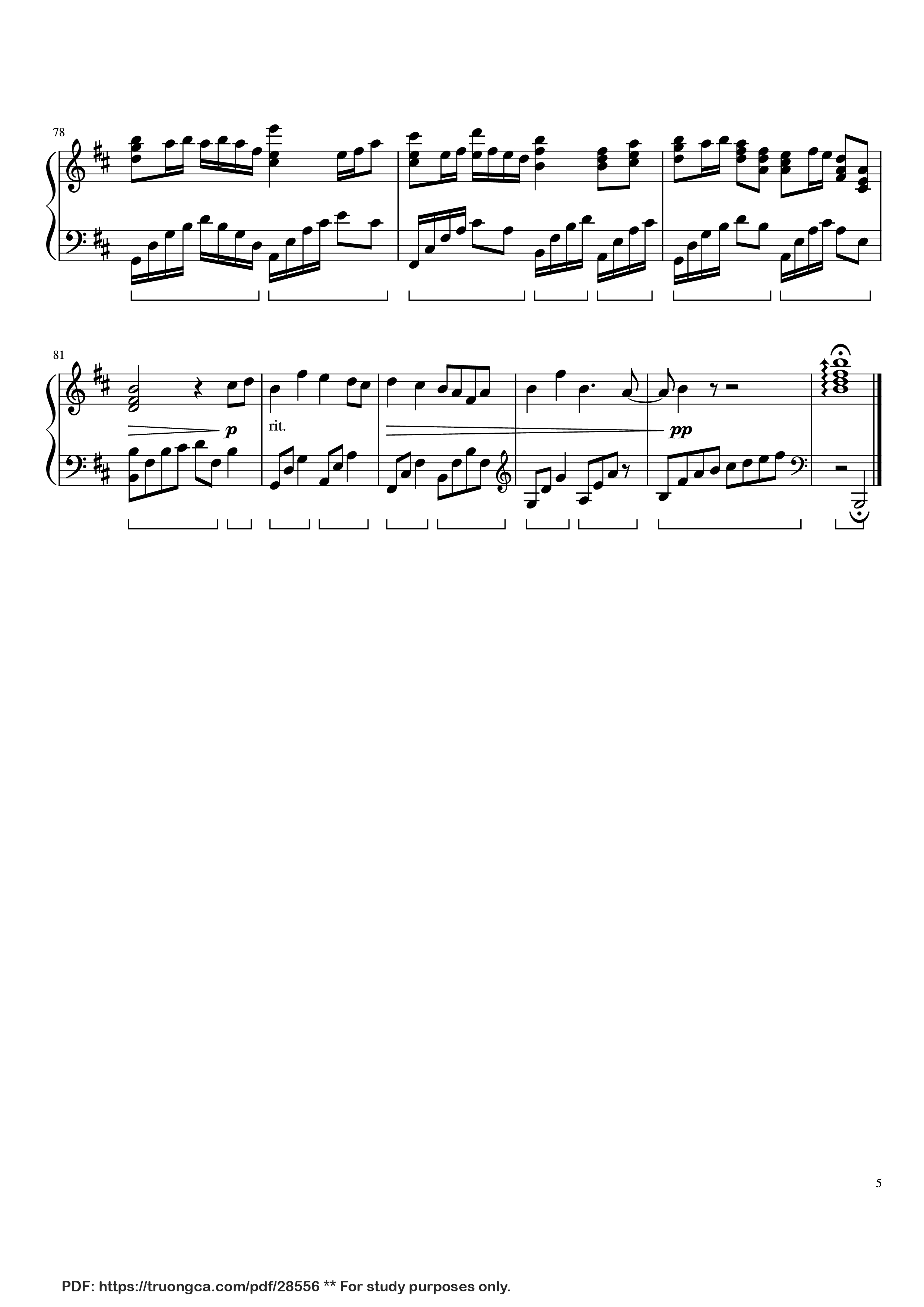 Page 5 of Sheet music PDF Piano Windy Hill Piano - 羽肿