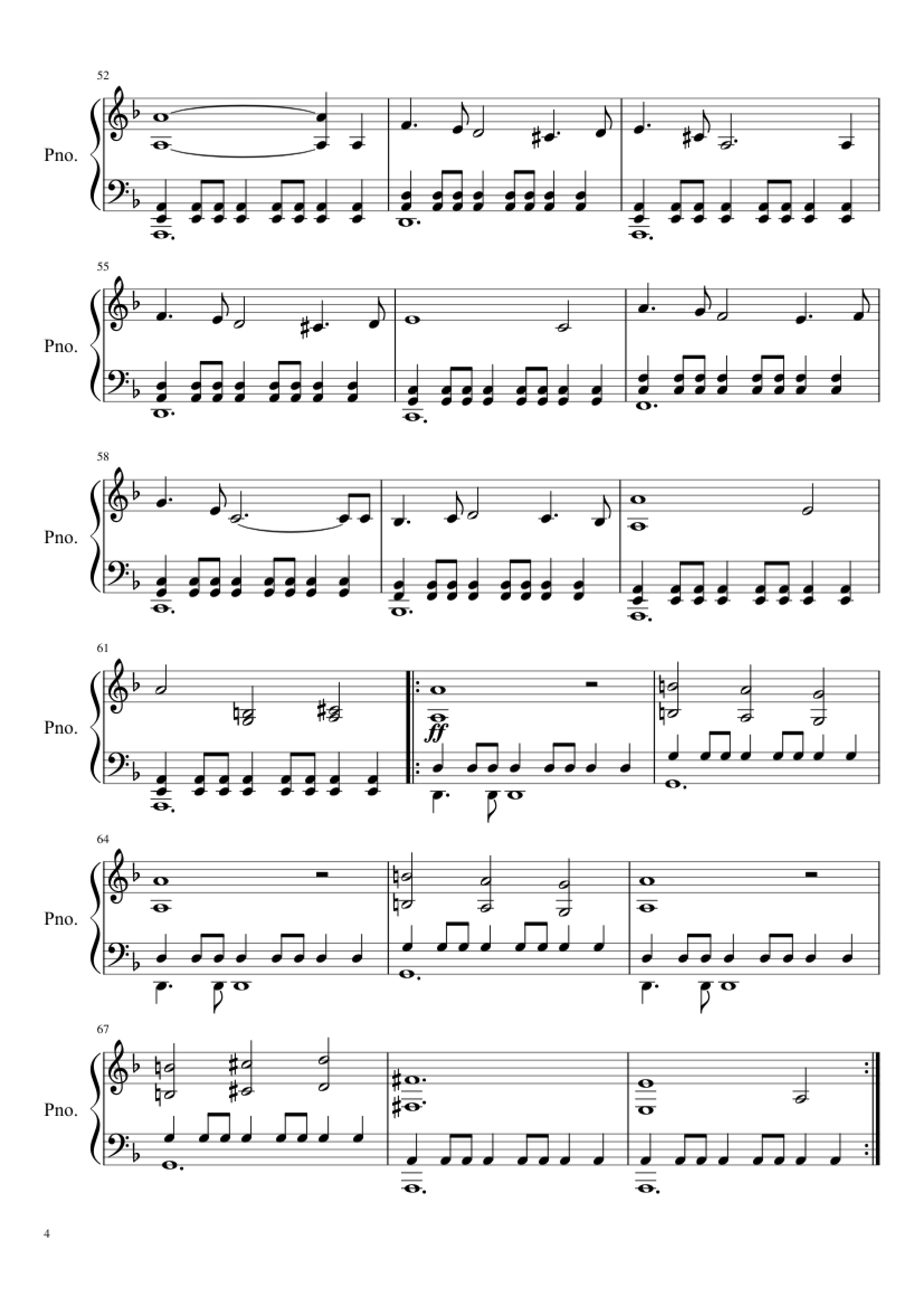 Page 4 of Sheet music PDF Piano Conquest of Paradise Piano - Vangelis
