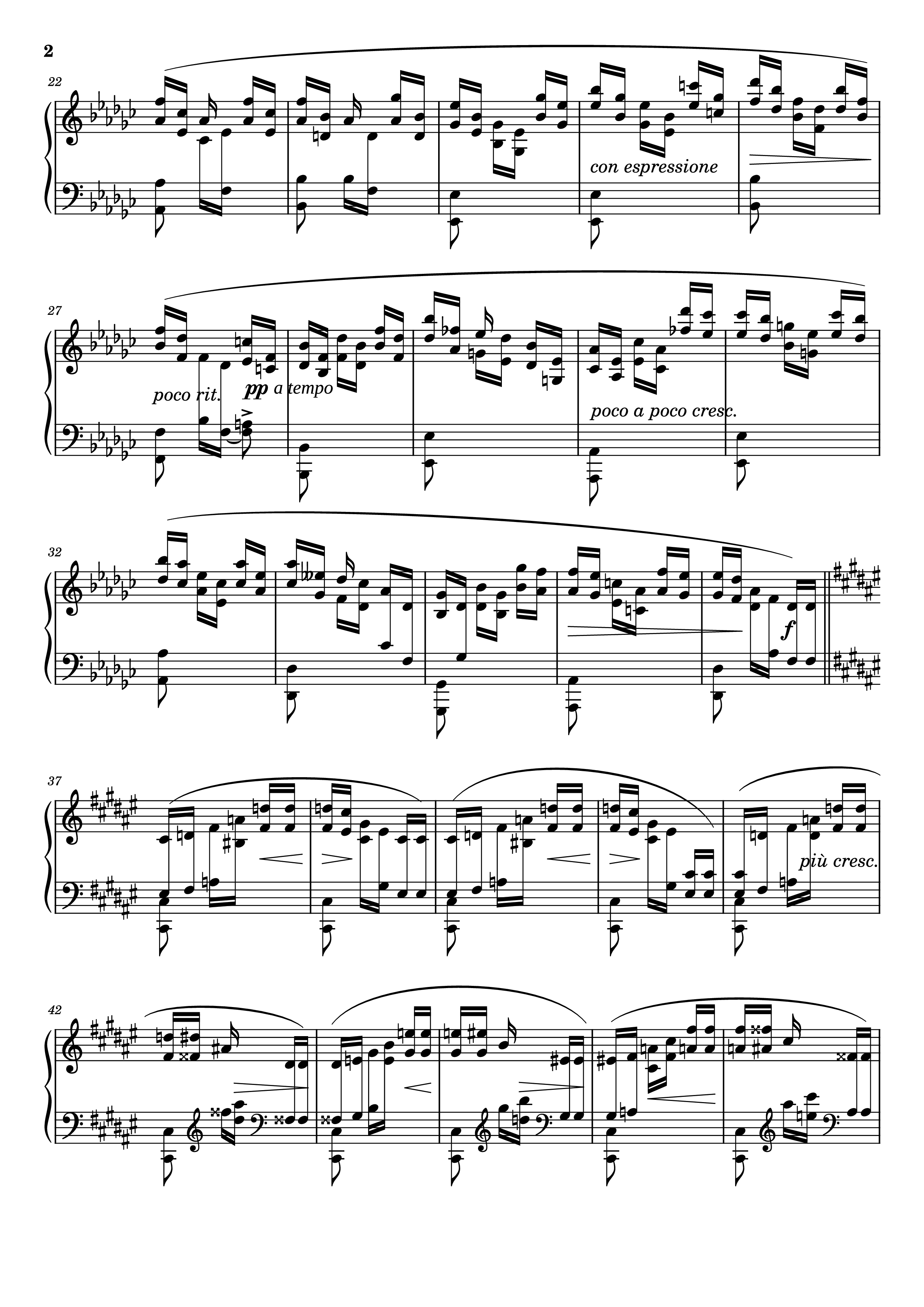 Page 2 of Sheet music PDF Piano Étude Caractéristique No. 6 in F♯ Major - Adolf von Henselt