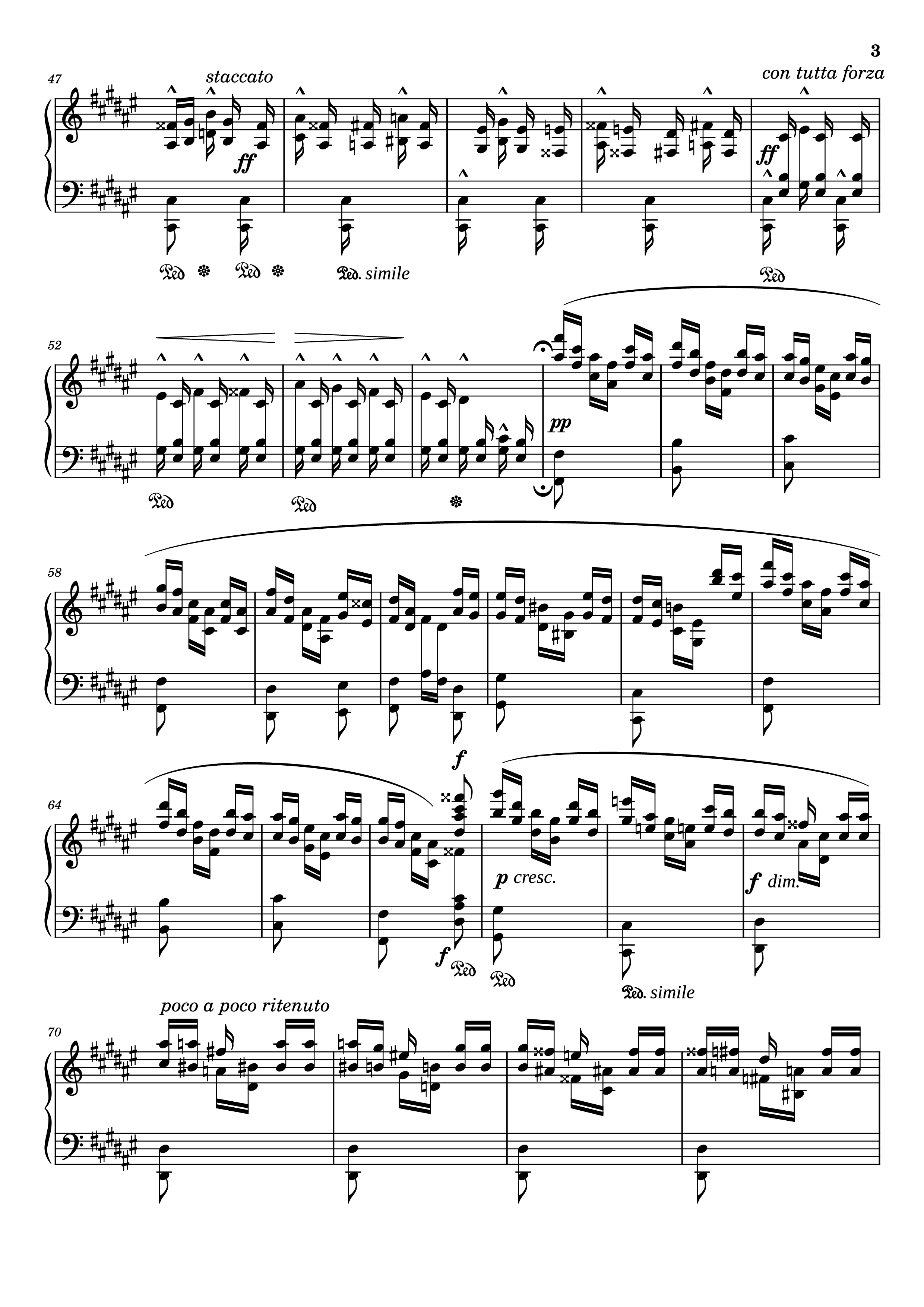 Page 3 of Sheet music PDF Piano Étude Caractéristique No. 6 in F♯ Major - Adolf von Henselt