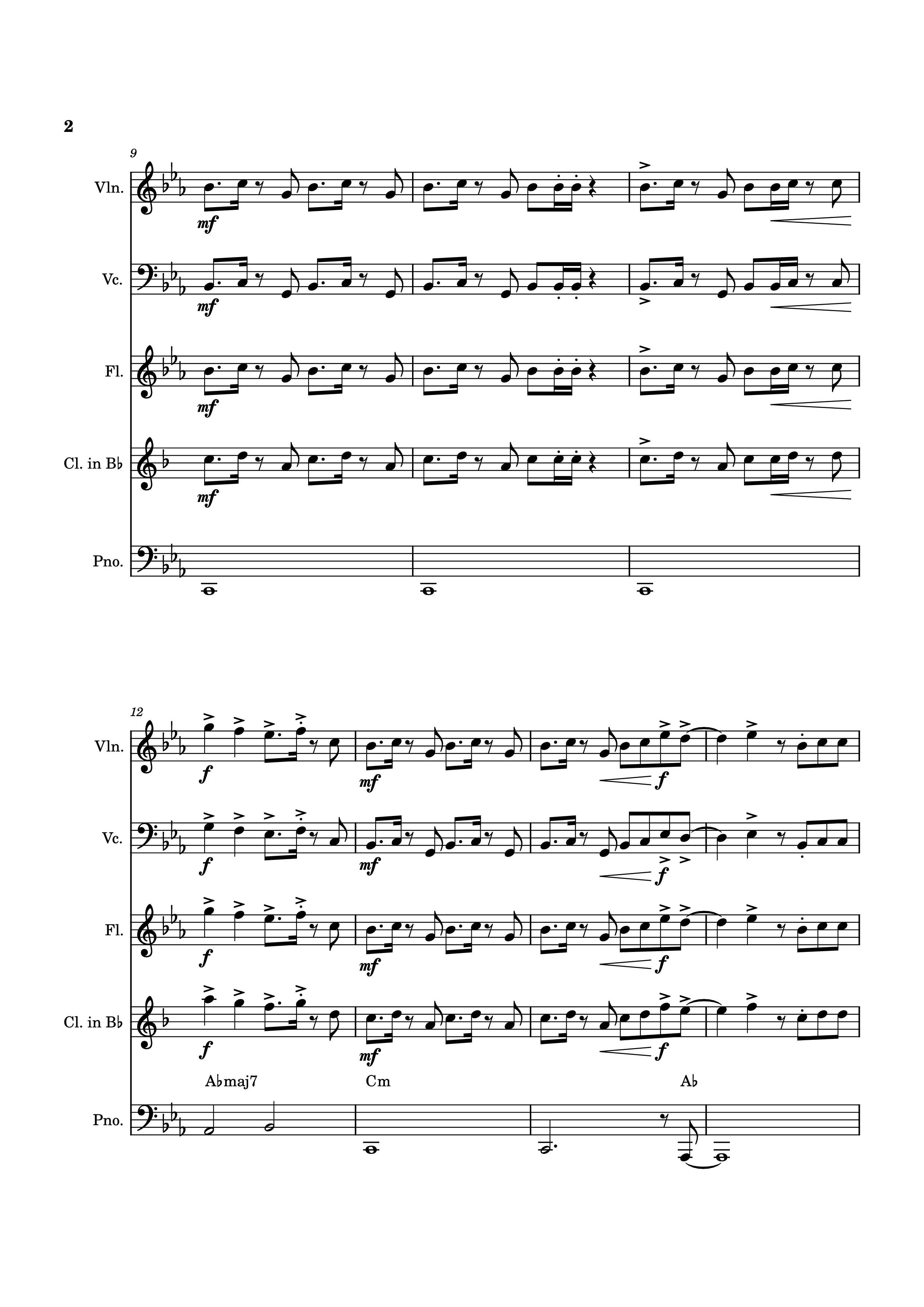 Page 2 of Sheet music PDF Piano Blink Gone Piano - Placeholder