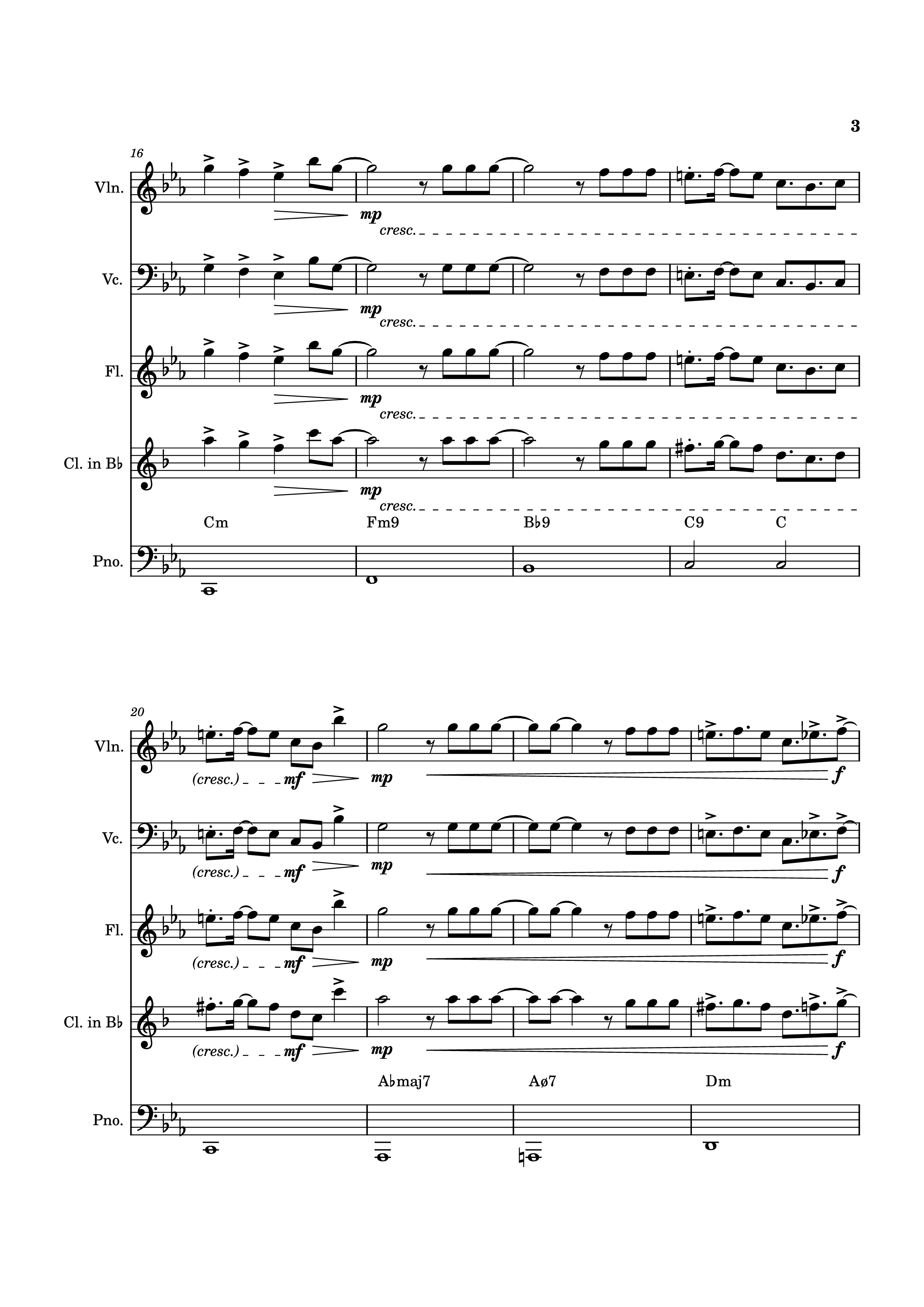 Page 3 of Sheet music PDF Piano Blink Gone Piano - Placeholder