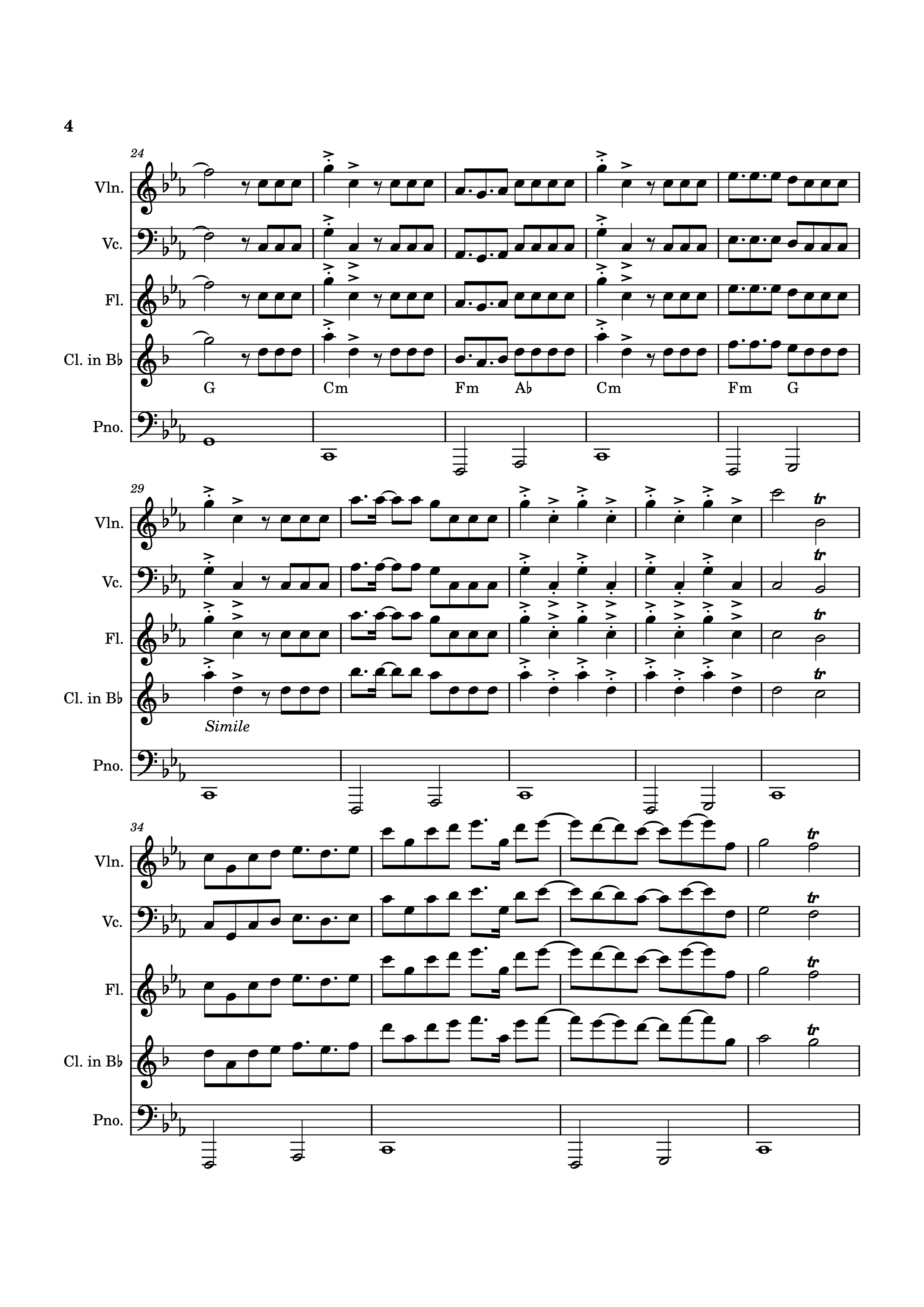 Page 4 of Sheet music PDF Piano Blink Gone Piano - Placeholder