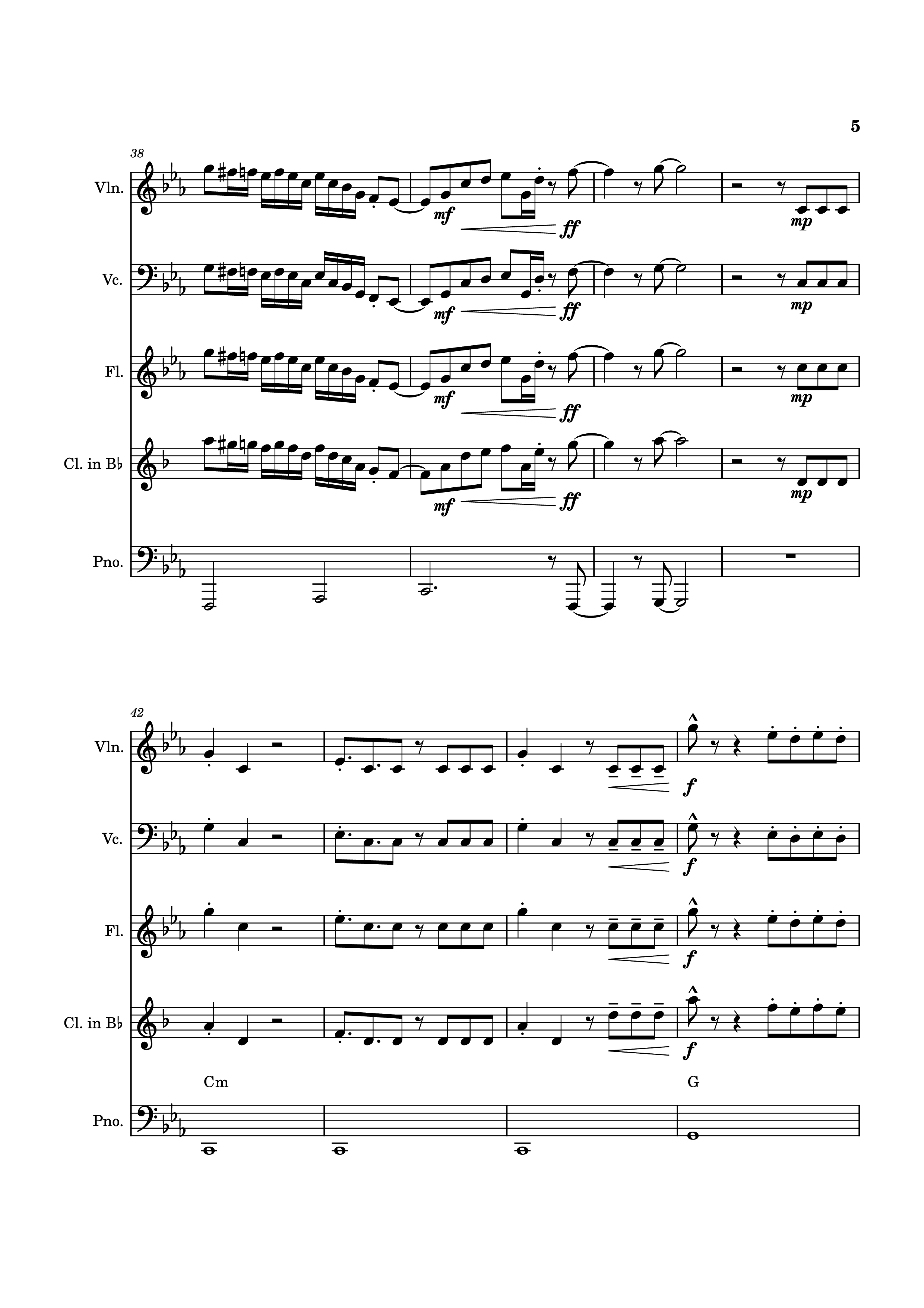 Page 5 of Sheet music PDF Piano Blink Gone Piano - Placeholder