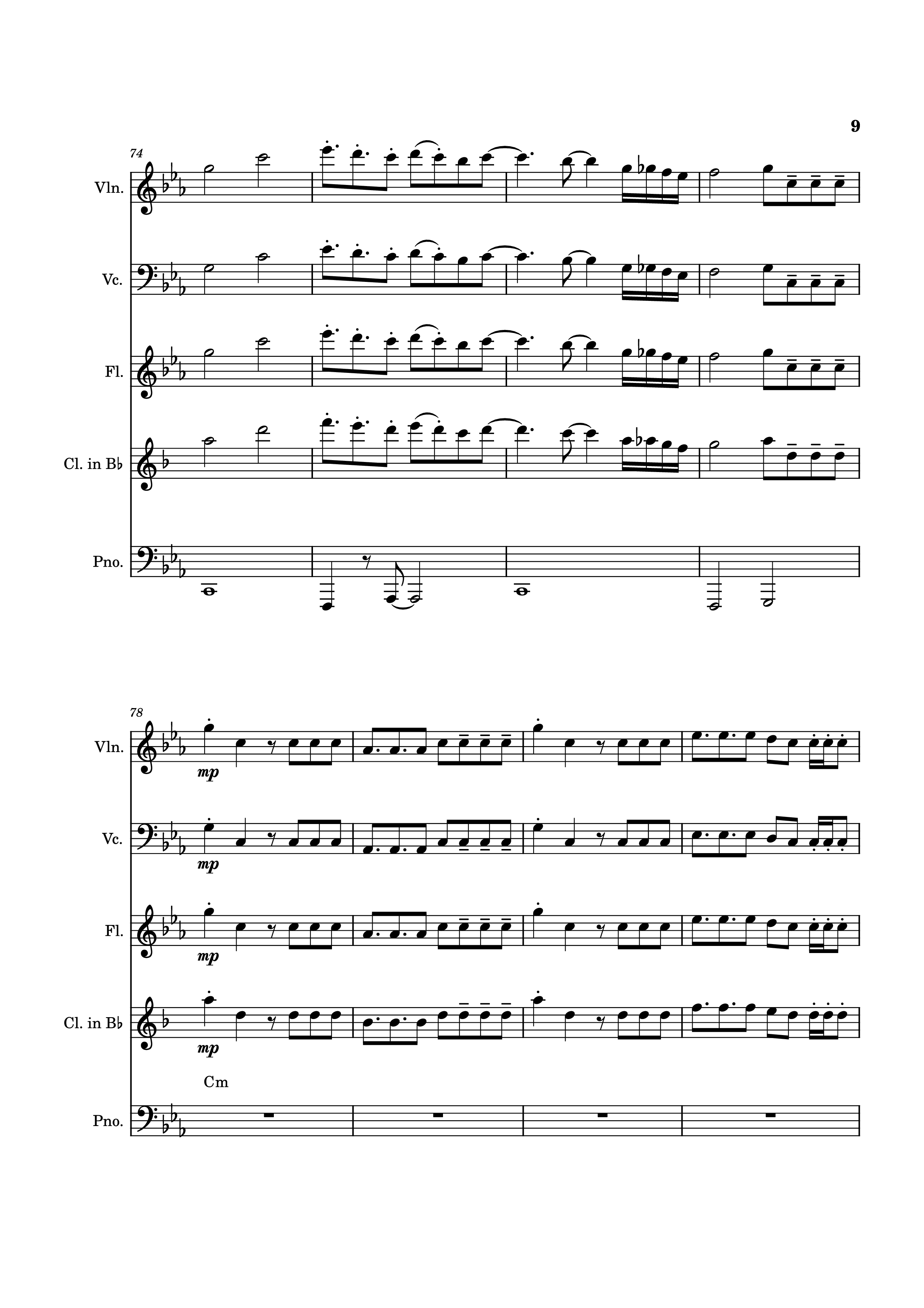 Page 9 of Sheet music PDF Piano Blink Gone Piano - Placeholder