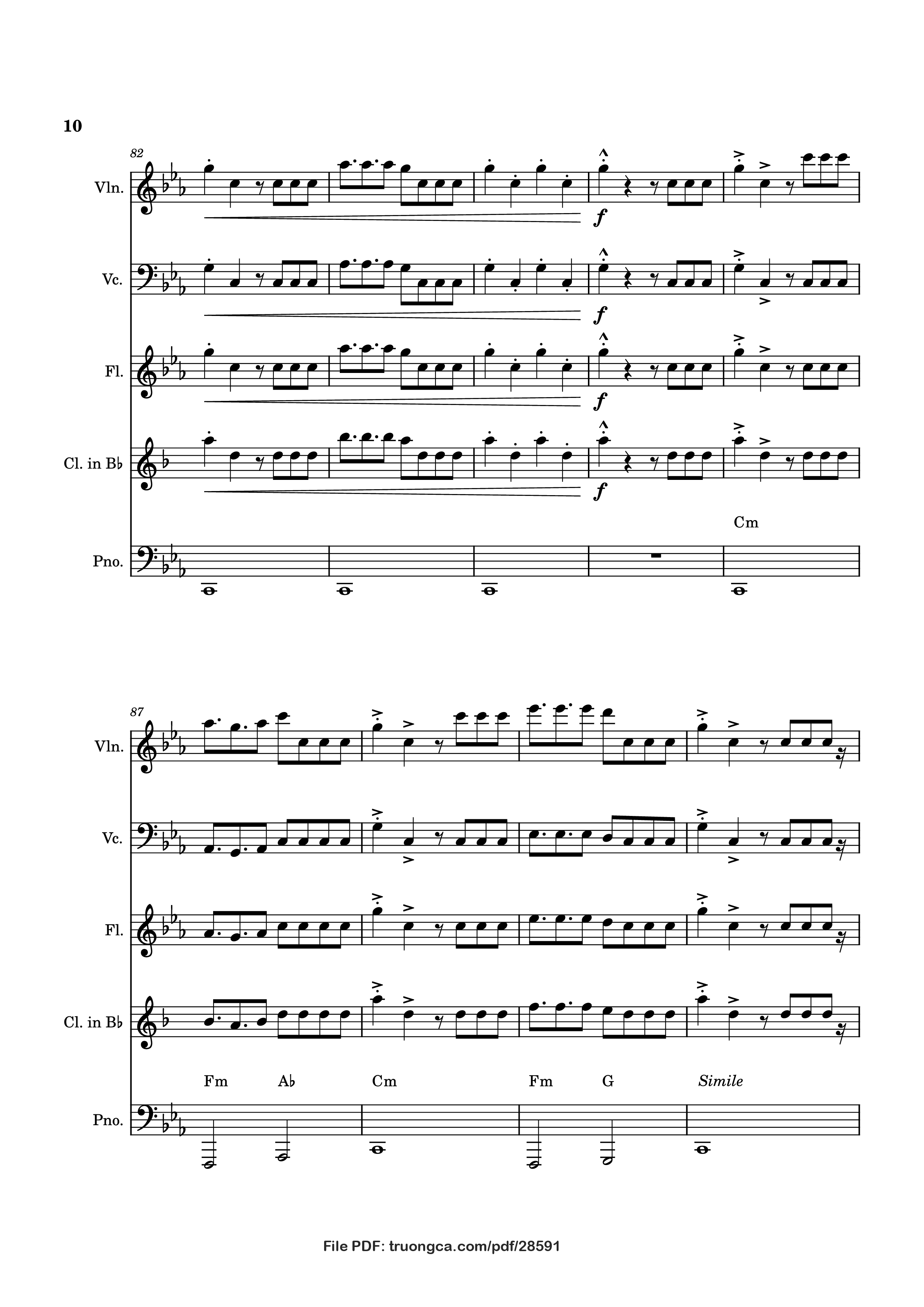 Page 10 of Sheet music PDF Piano Blink Gone Piano - Placeholder